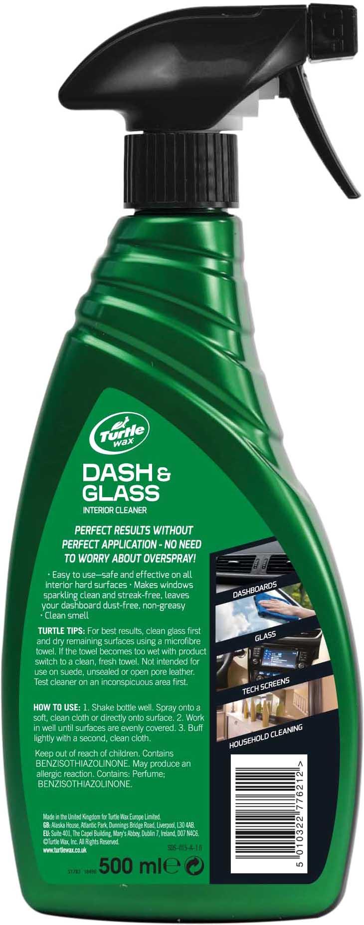 Turtle Wax Dash & Glass Interior Cleaner 500ML 3 Turtle Wax Dash & Glass Interior Cleaner 500ML