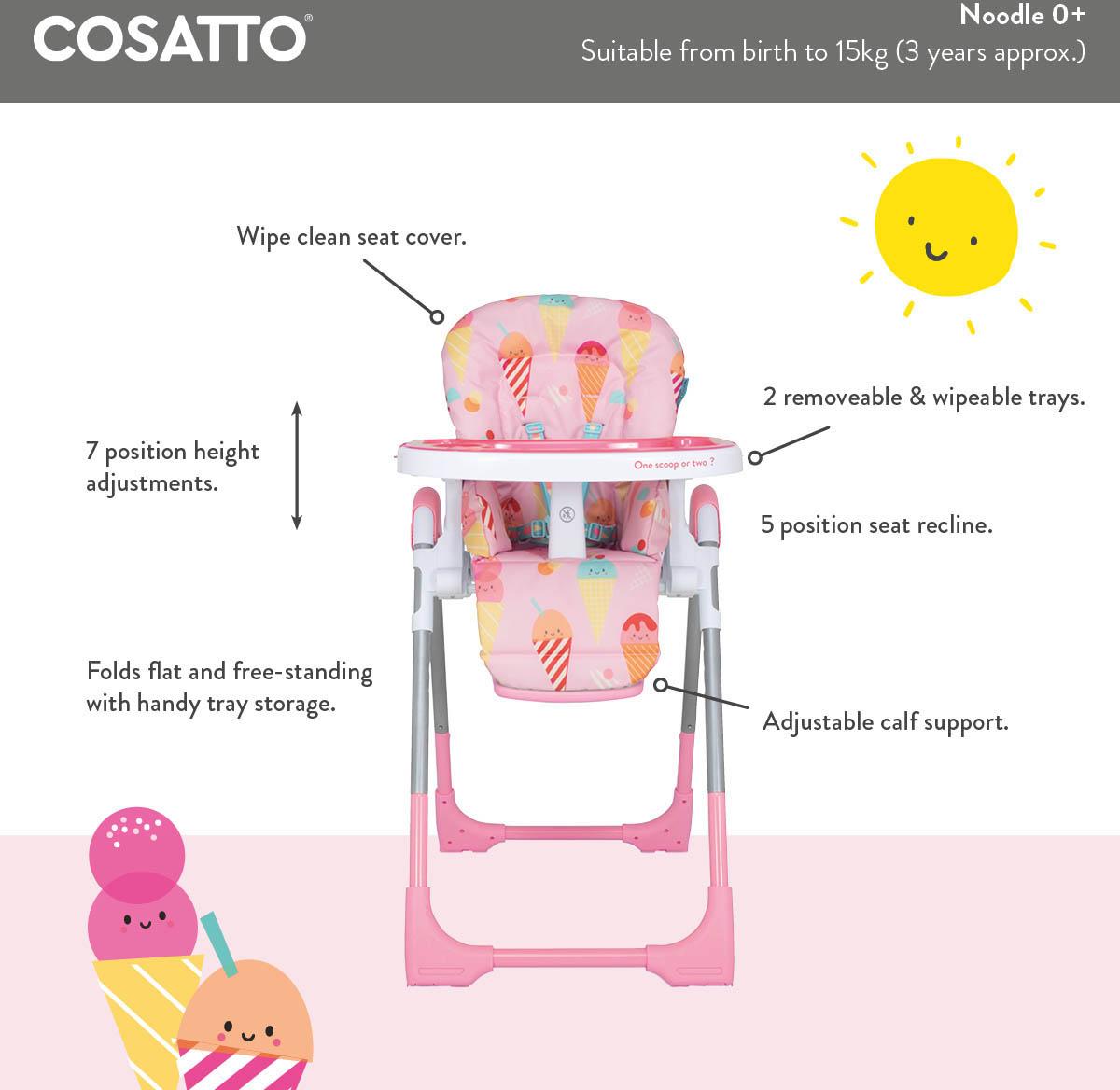Cosatto Noodle 0+ Highchair Old Macdonald