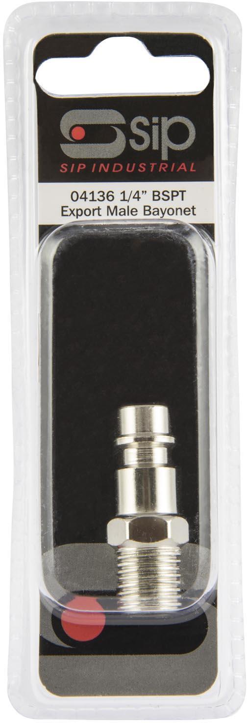 EXPORT MALE BAYONET ADAPTOR 1/4" BSP