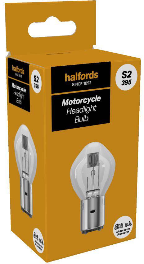 Halfords S2 395 Motorcycle Headlight Bulb Single Pack