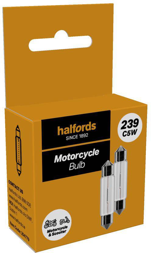 Halfords 239 Motorcycle Bulb Twin Pack