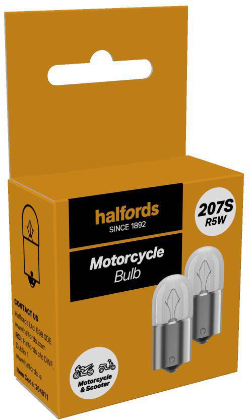 Halfords 207S Motorcycle Bulb Twin Pack