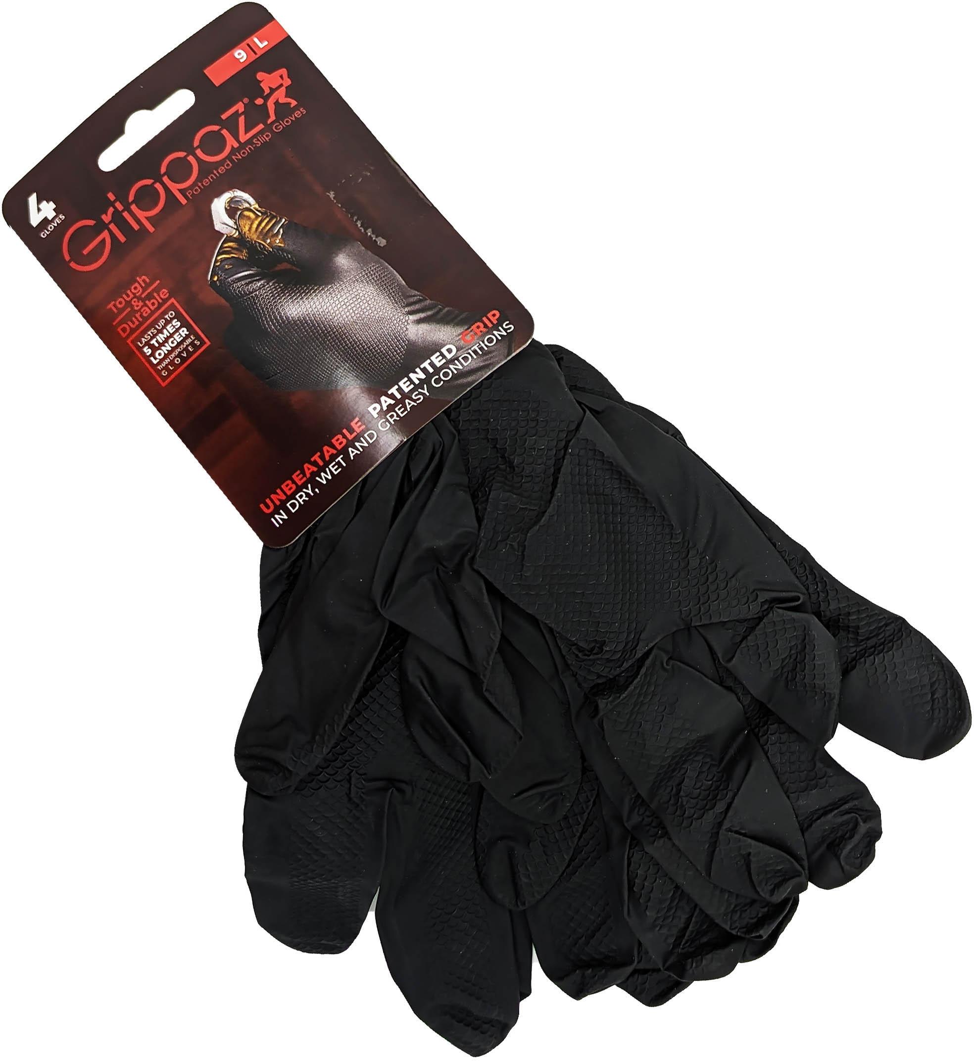Grippaz Nitrile P/F Disp Glove pk 4