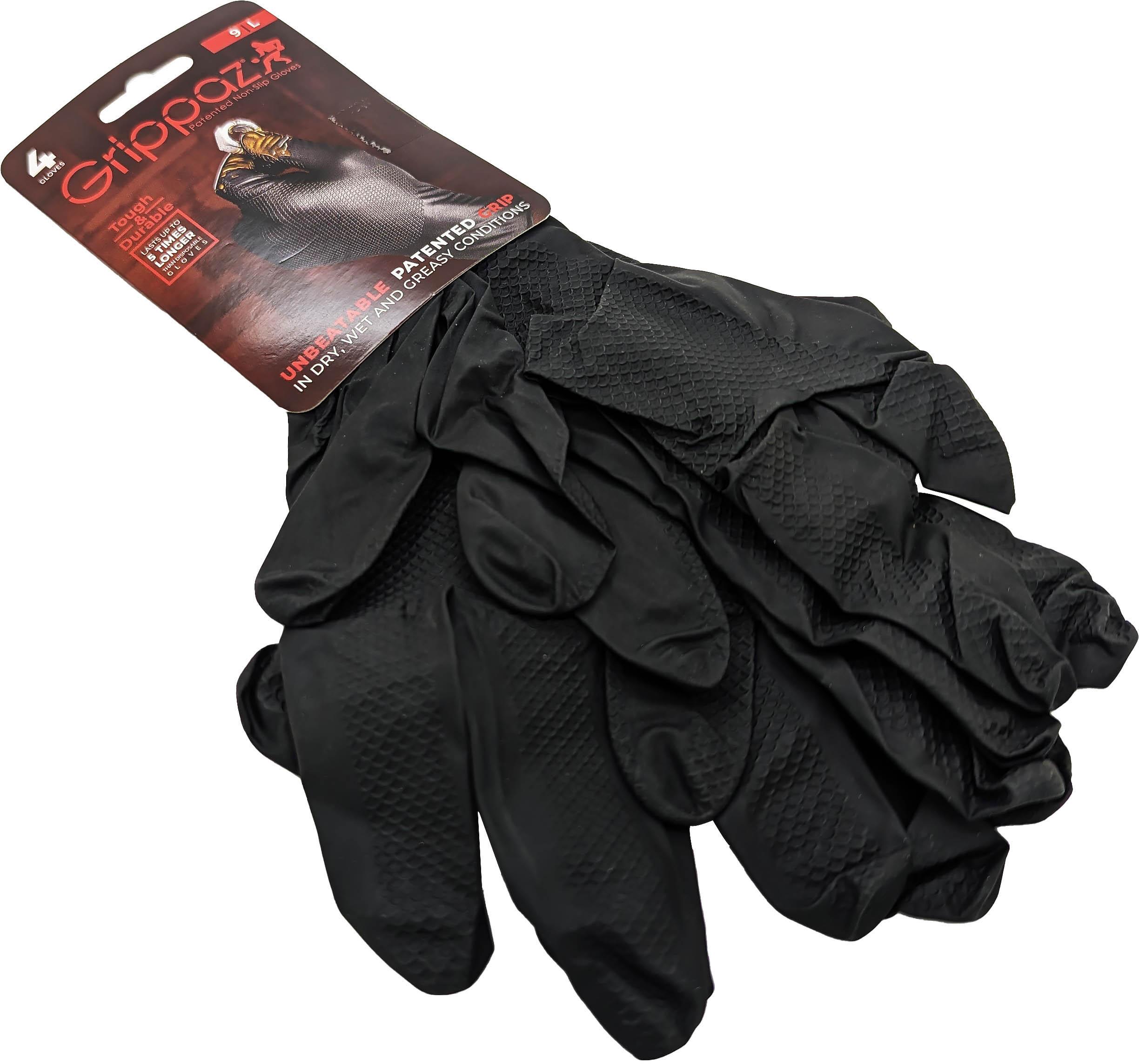 Grippaz Nitrile P/F Disp Glove pk 4