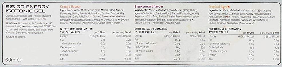 SiS 7pk Go Isotonic Gel Taster Pack