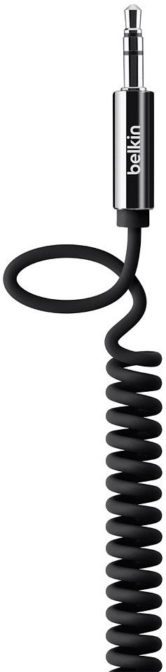 Belkin 3.5mm Aux Coiled 1.8m Black Cable