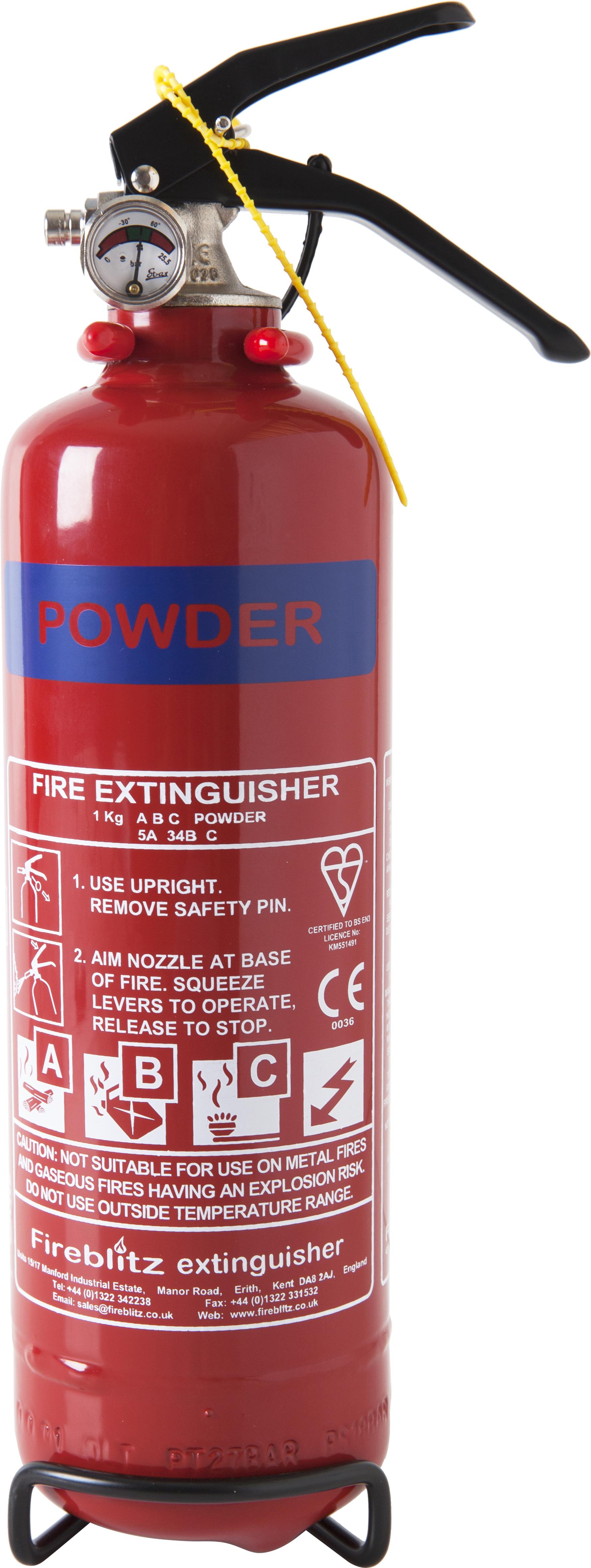 Fireblitz FBP1 1Kg ABC Dry Powder Fire Extinguisher