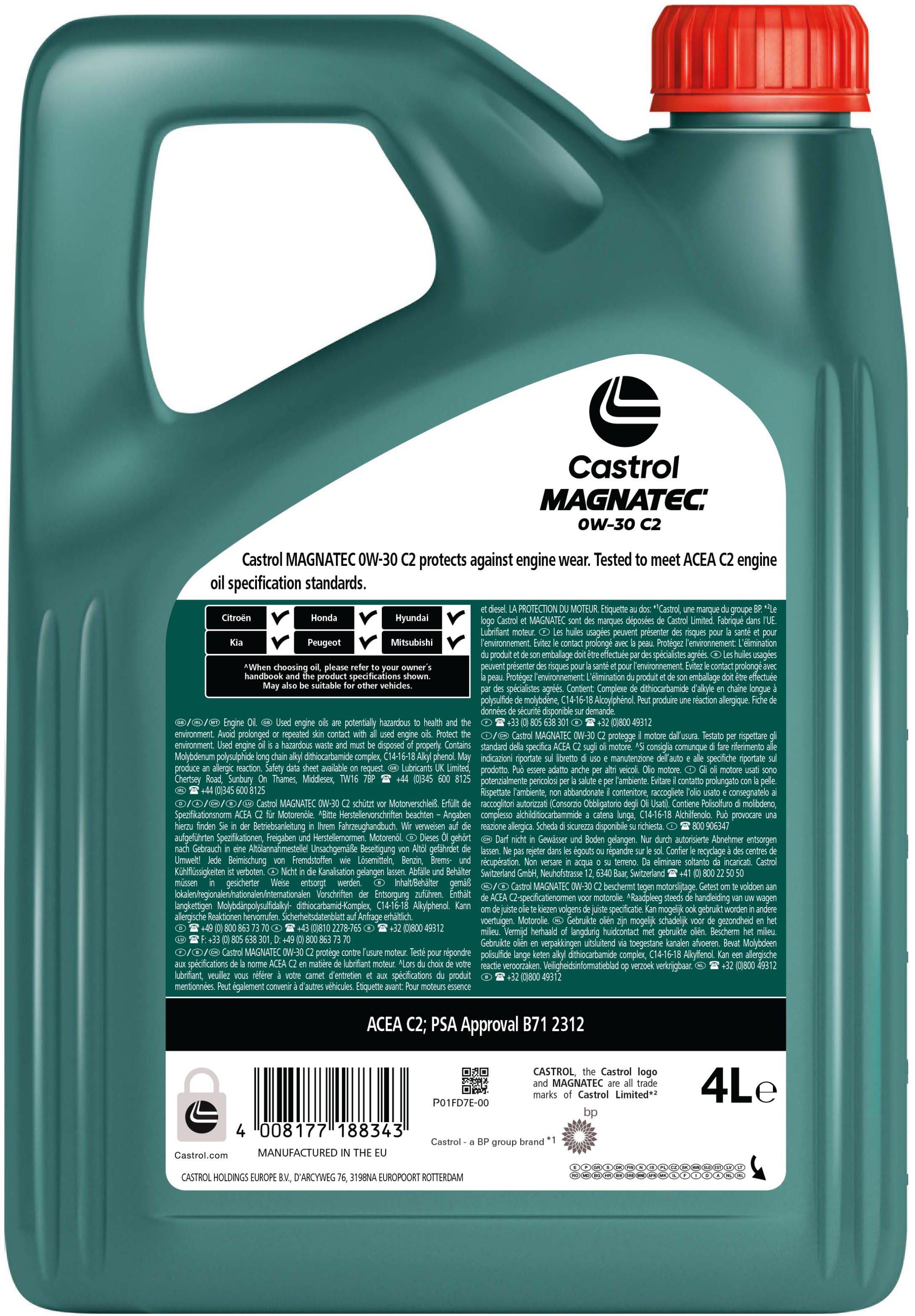 Castrol Magnatec Stop-Start 0W-30 C2 Oil 4L