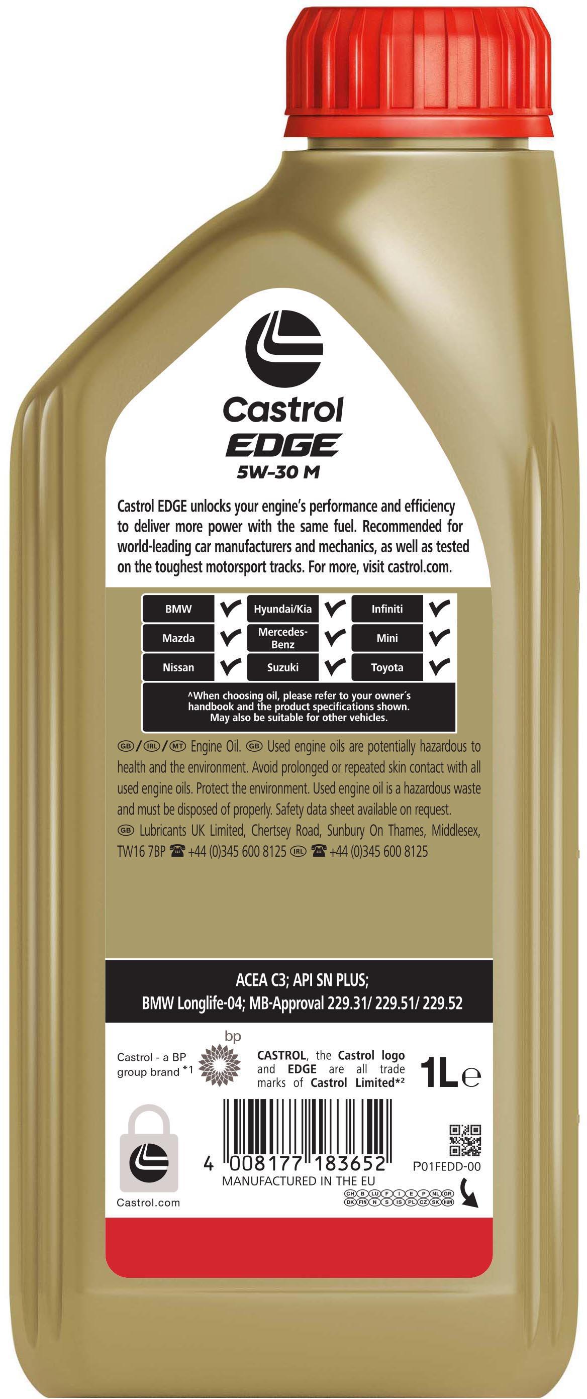 Castrol Edge 5W-30 M Oil 1L