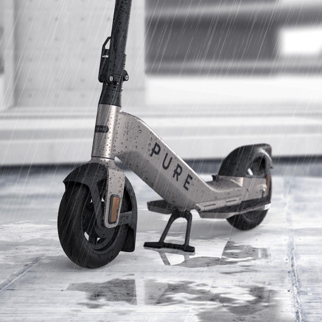 Pure Advance Flex Electric Scooter, Platinum Silver