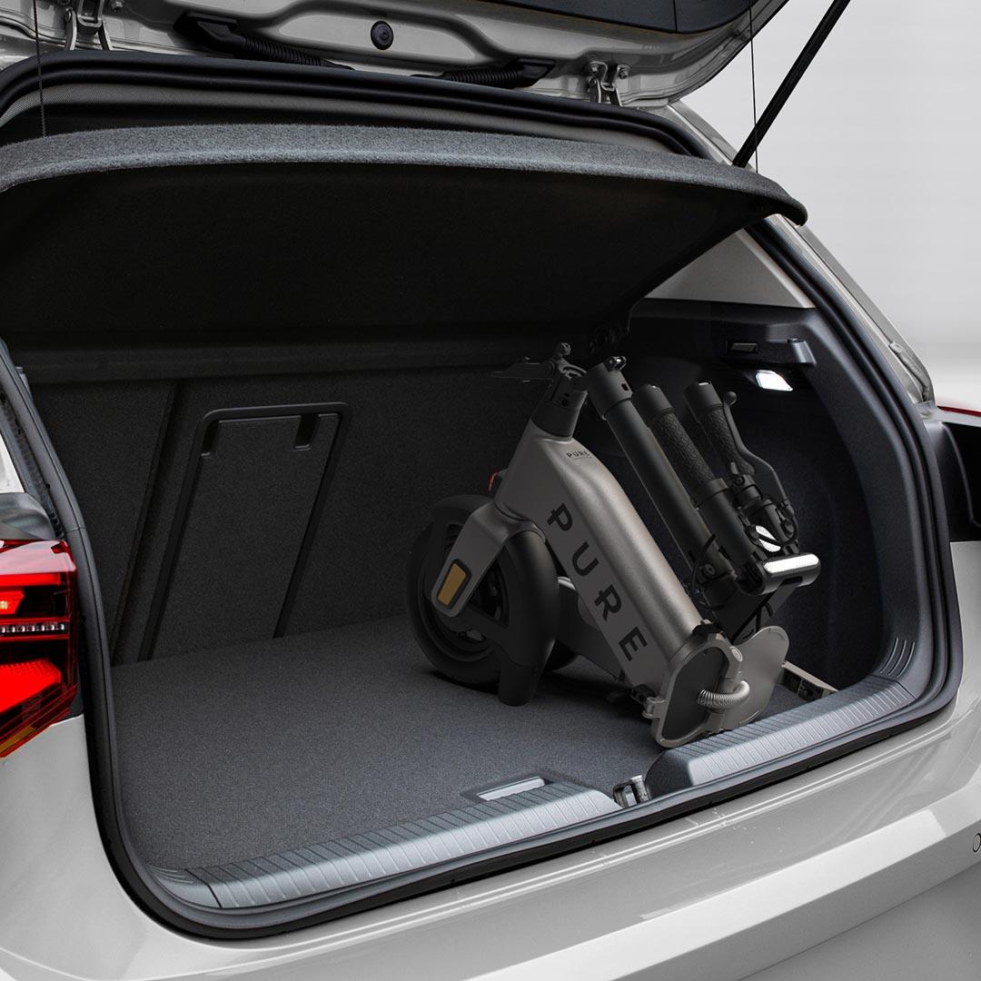 Pure Advance Flex Electric Scooter, Platinum Silver