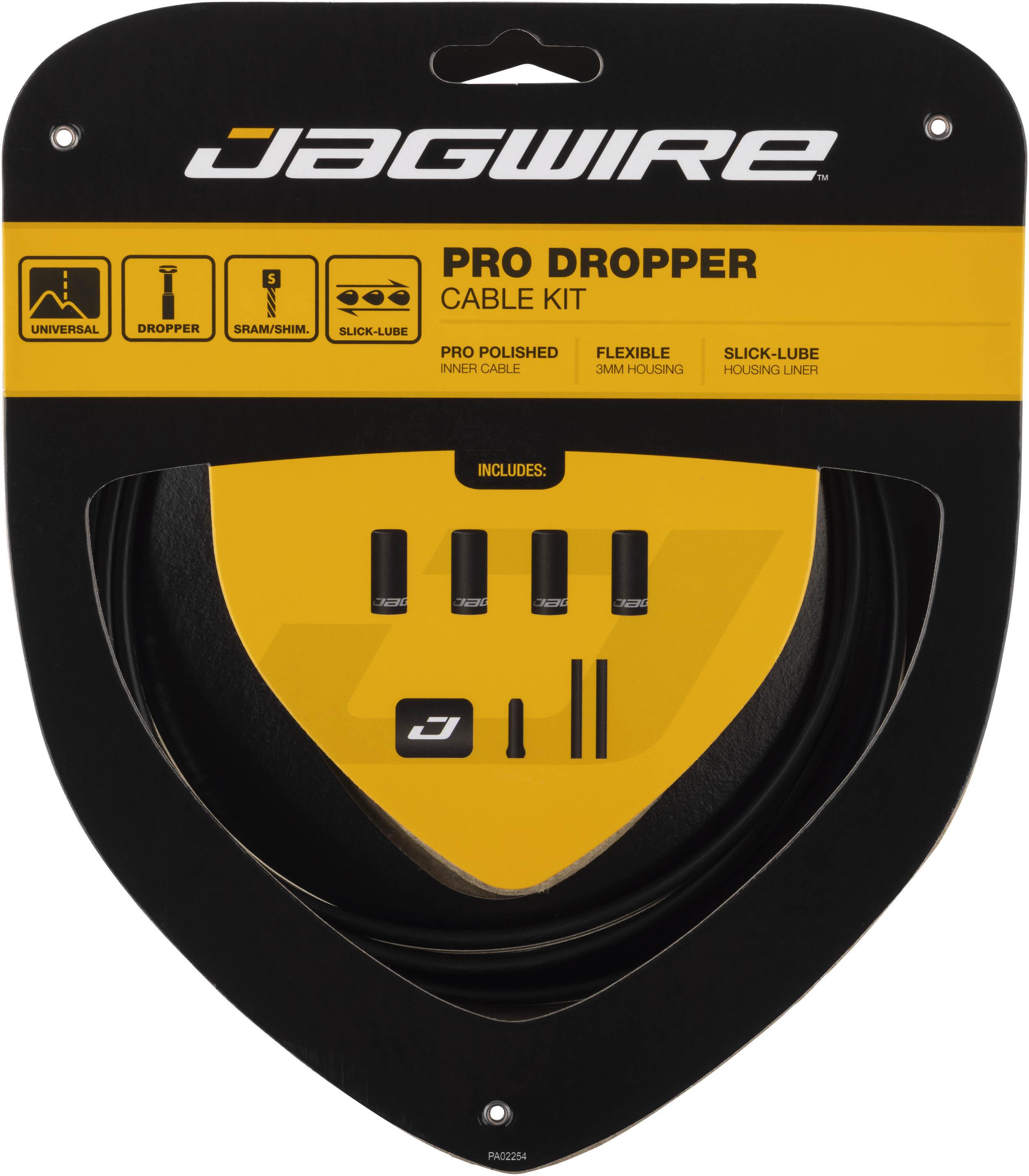 Jagwire Pro Dropper Seatpost Kit, Black