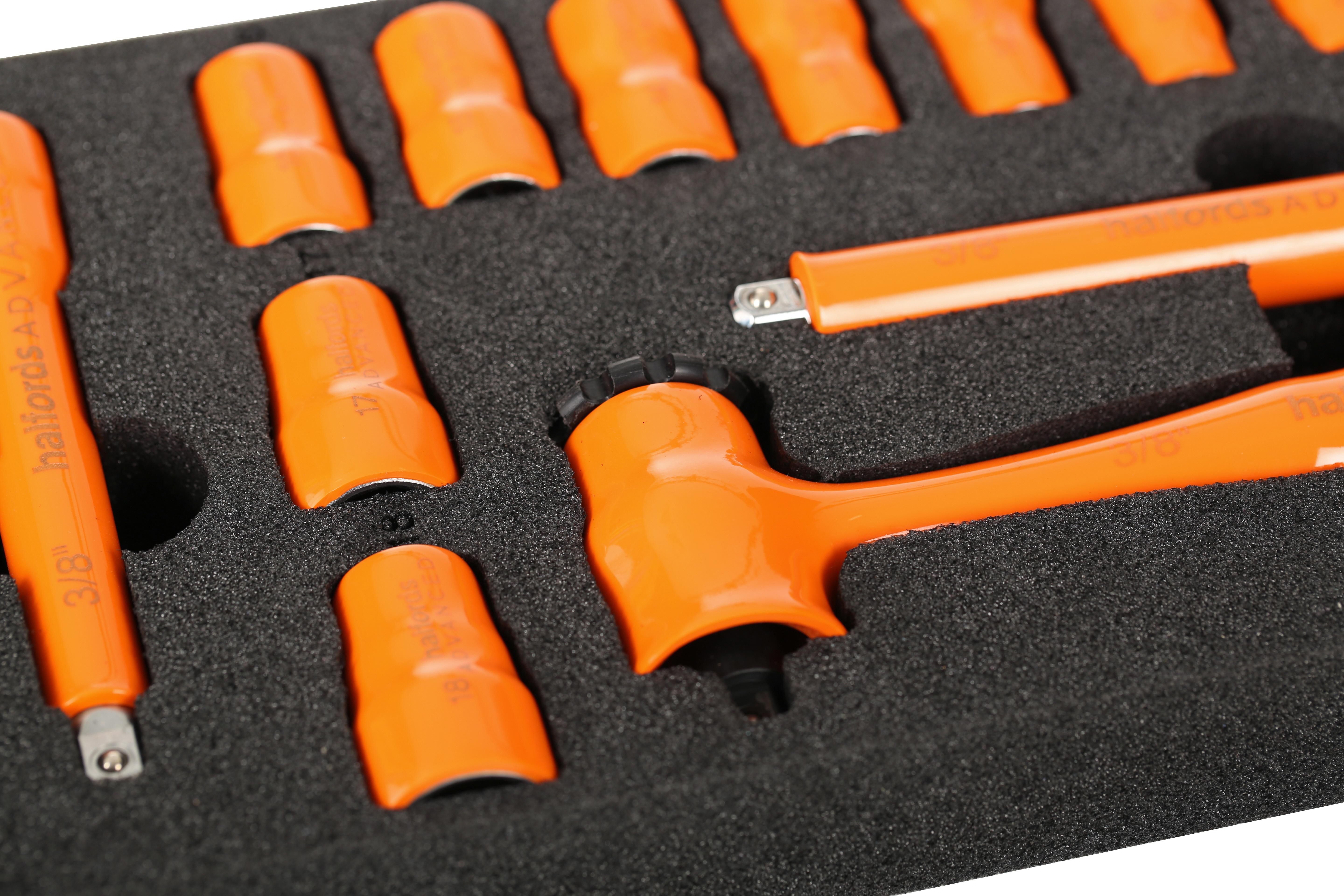 Halfords Advanced EV 1000V Insulated 14 Piece 3/8" Socket Set 5 Halfords Advanced EV 1000V Insulated 14 Piece 3/8" Socket Set
