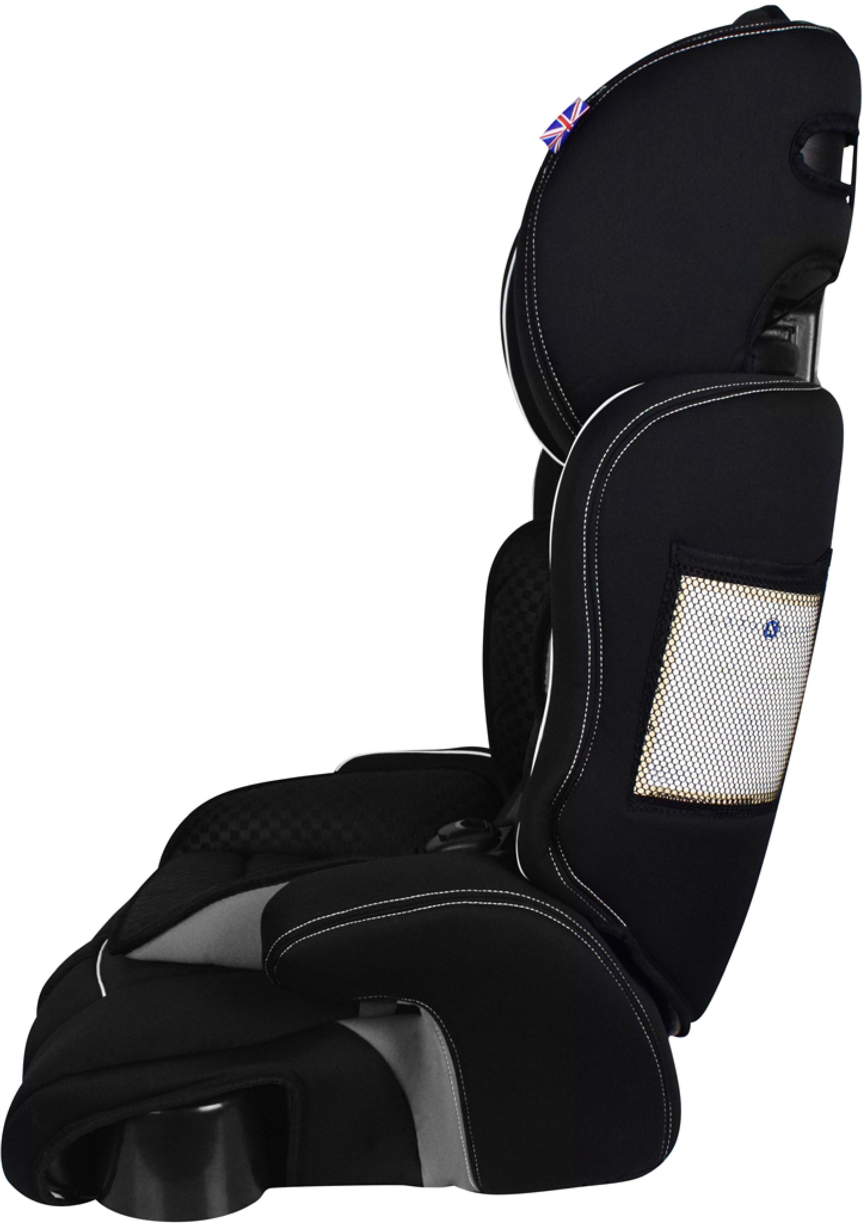 CozyNSafe Everest Group 1/2/3 Child Car Seat with Cup Holders – Black/Red