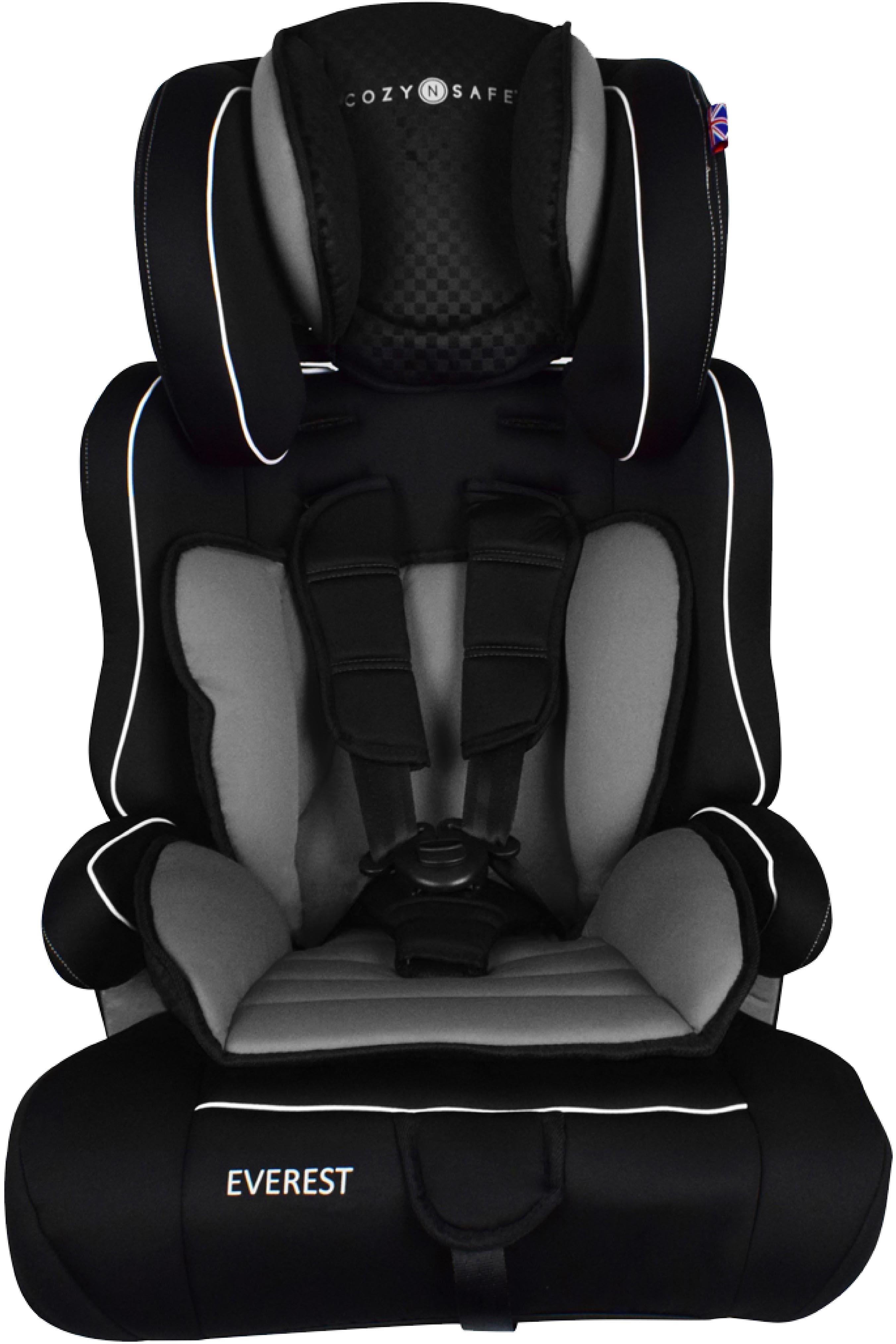 CozyNSafe Everest Group 1/2/3 Child Car Seat with Cup Holders – Black/Red 5 CozyNSafe Everest Group 1/2/3 Child Car Seat with Cup Holders – Black/Red