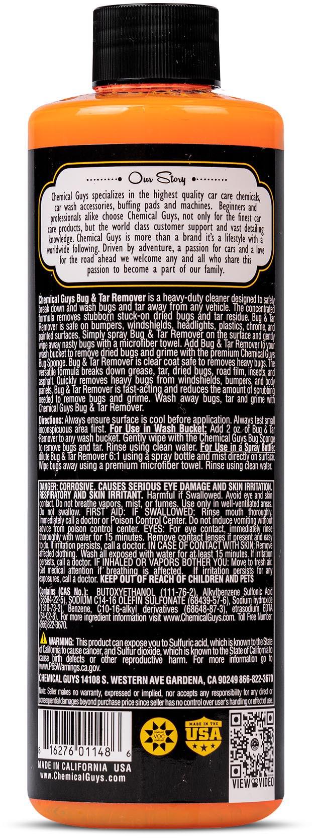 Chemical Guys Bug & Tar Car Wash Shampoo 16fl oz 3 Chemical Guys Bug & Tar Car Wash Shampoo 16fl oz