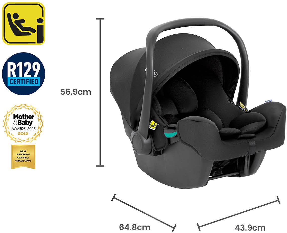 Graco Snuglite i-Size R129 Lightweight Infant Car Seat - Midnight