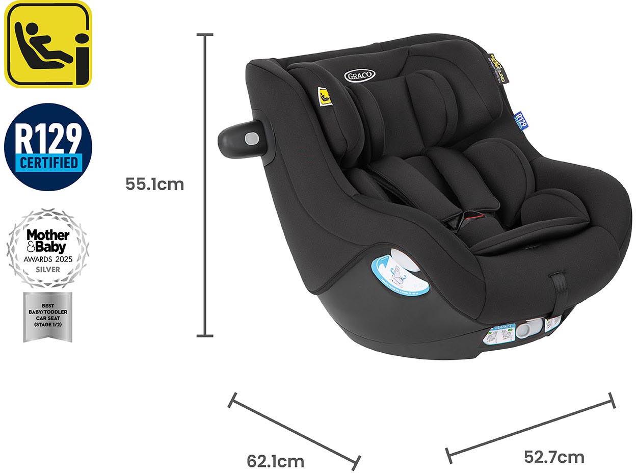 Graco SnugGo i-Size R129 Convertible Car Seat - Midnight