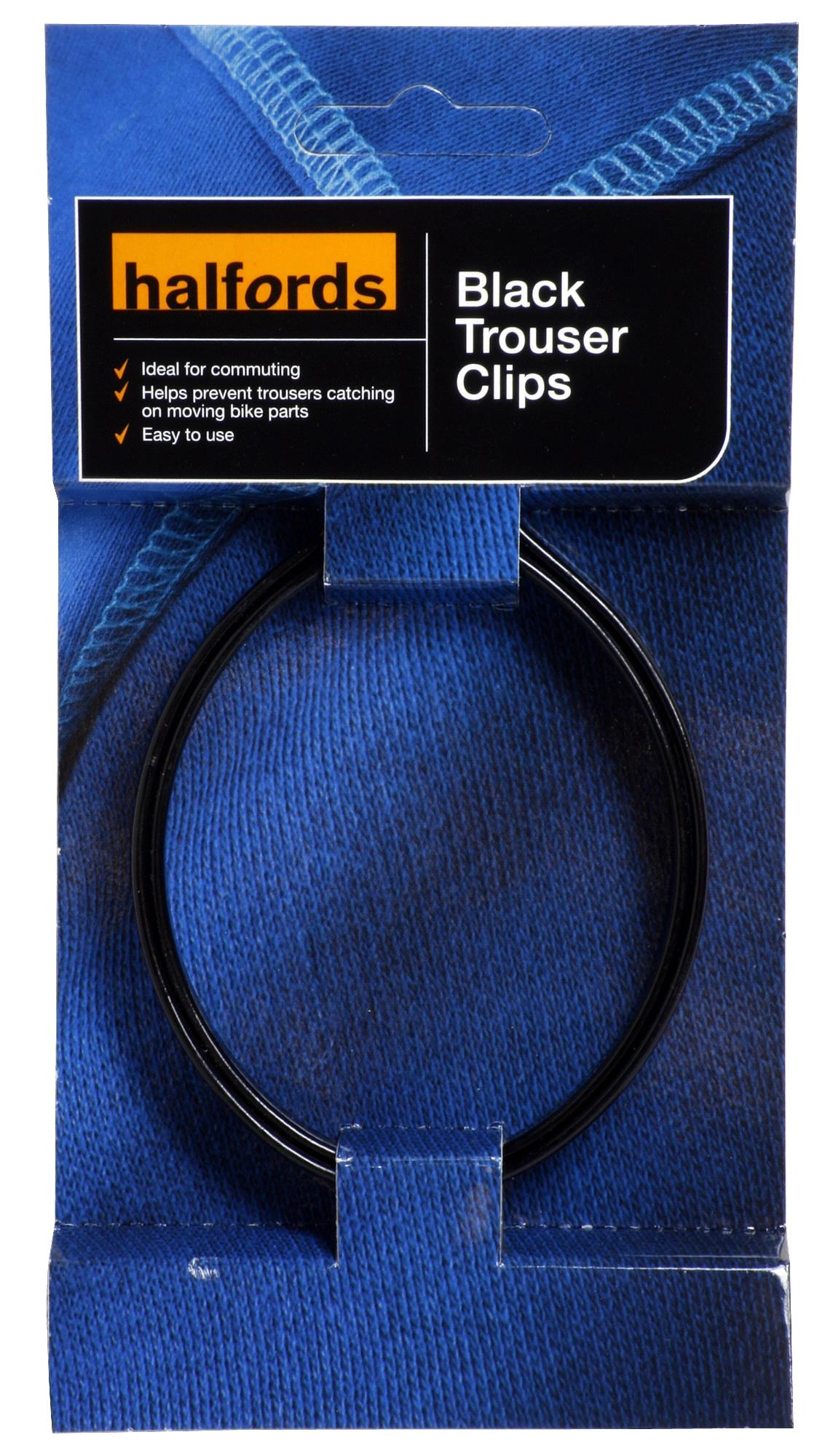 Halfords Black Bicycle Trouser Clips