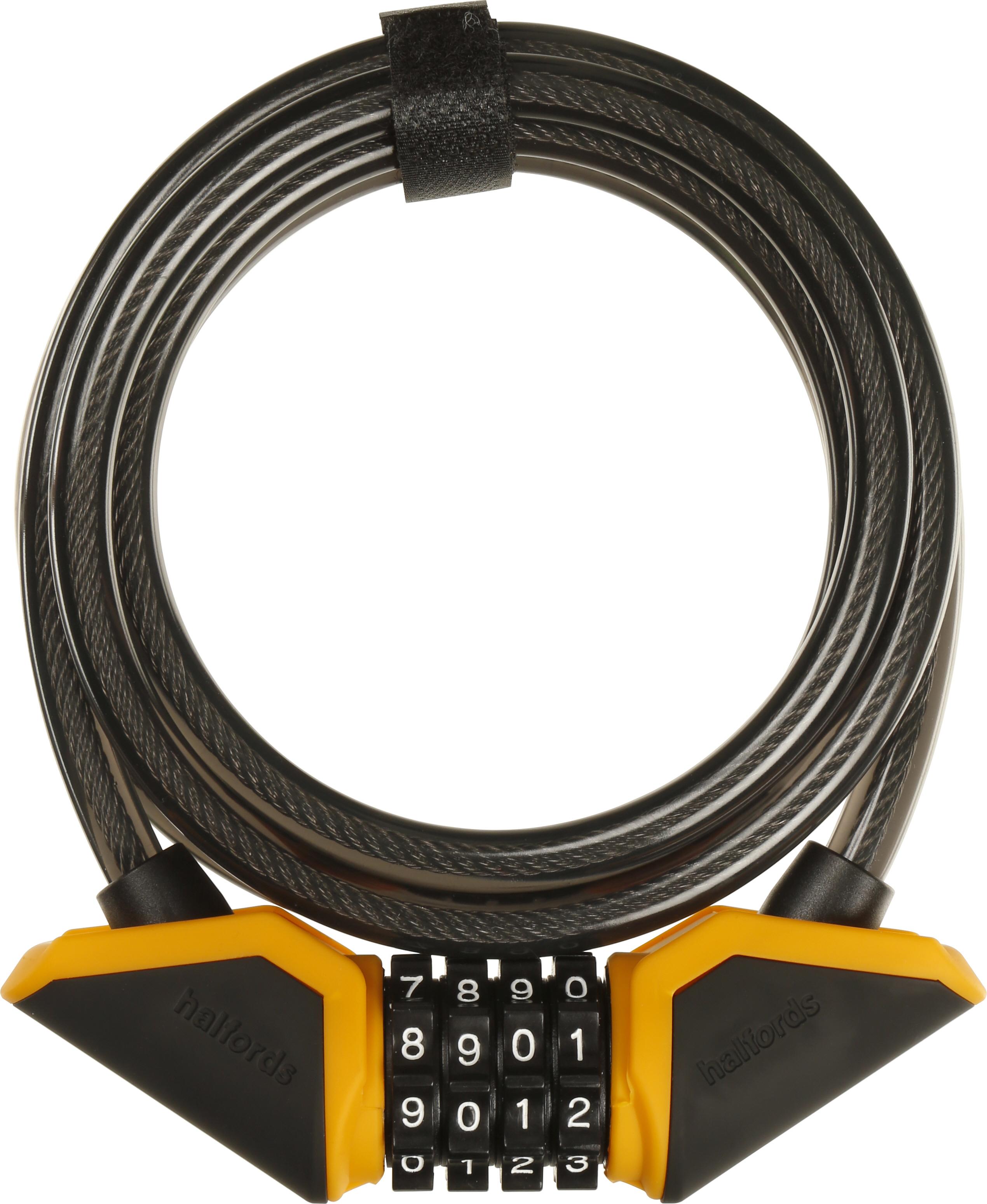 Halfords 185cm Cable Lock - Combination