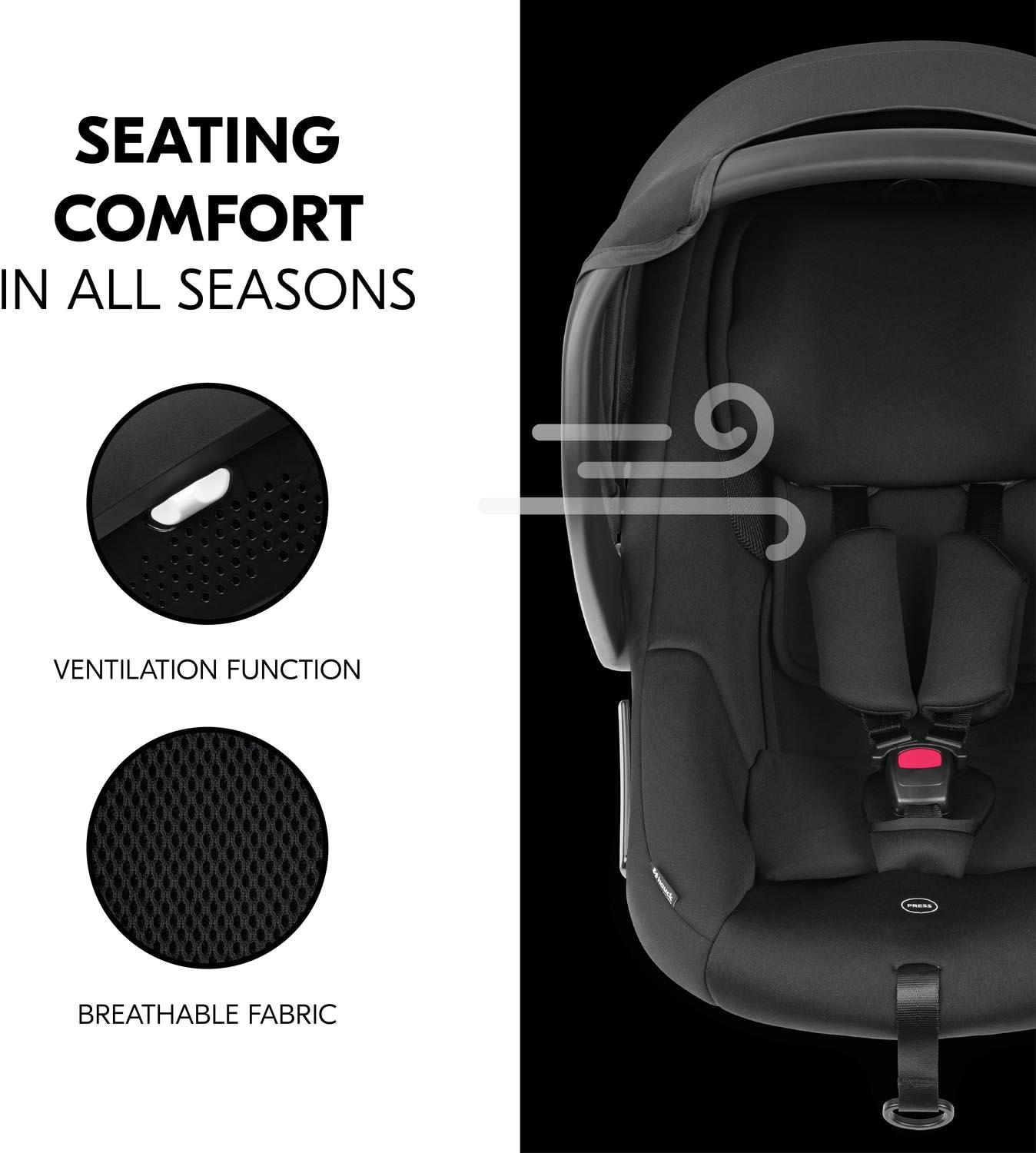 Hauck Drive N Care Set Car Seat & Base - Black 7 Hauck Drive N Care Set Car Seat & Base - Black