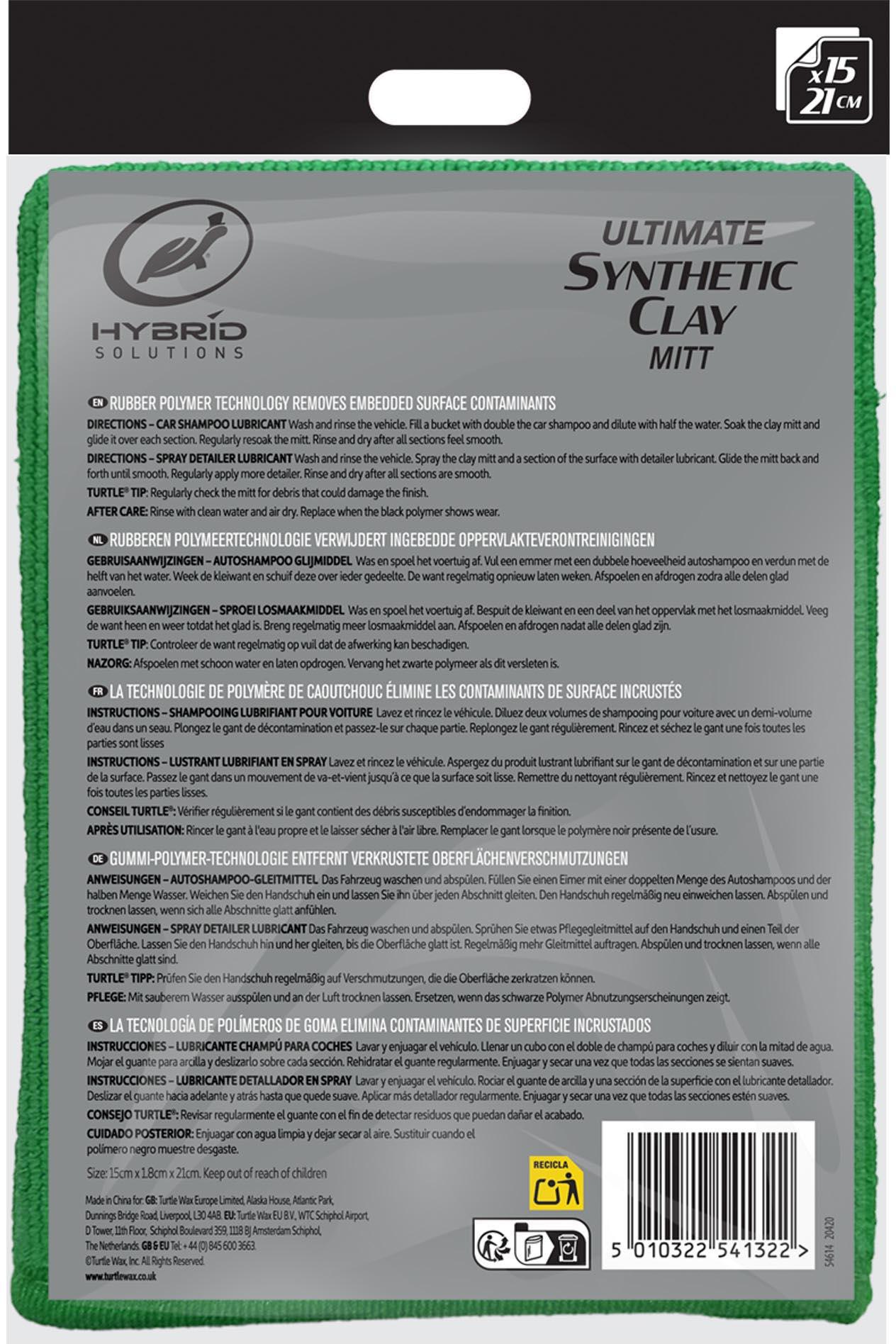 Turtle Wax Hybrid Solutions Ultimate Synthetic Clay Mitt