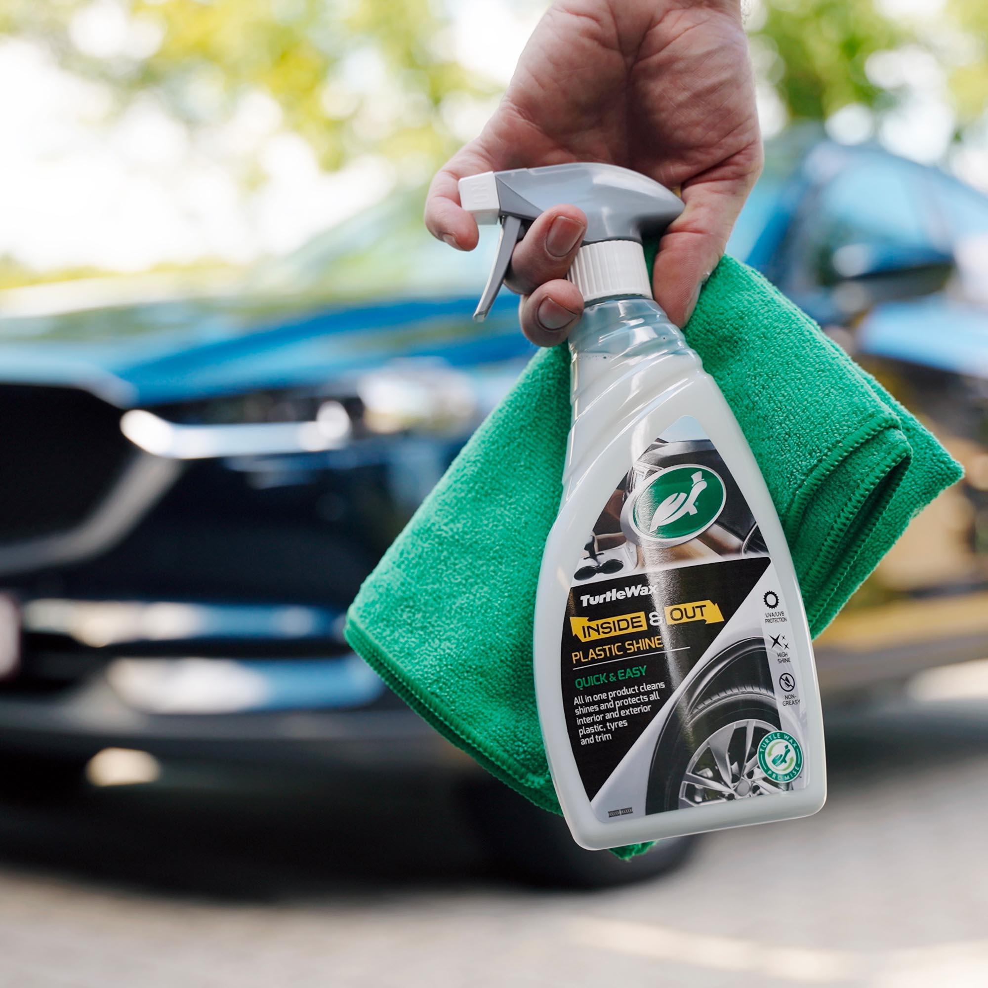 Turtle Wax Inside & Out Plastic Shine 500Ml 8 Turtle Wax Inside & Out Plastic Shine 500Ml
