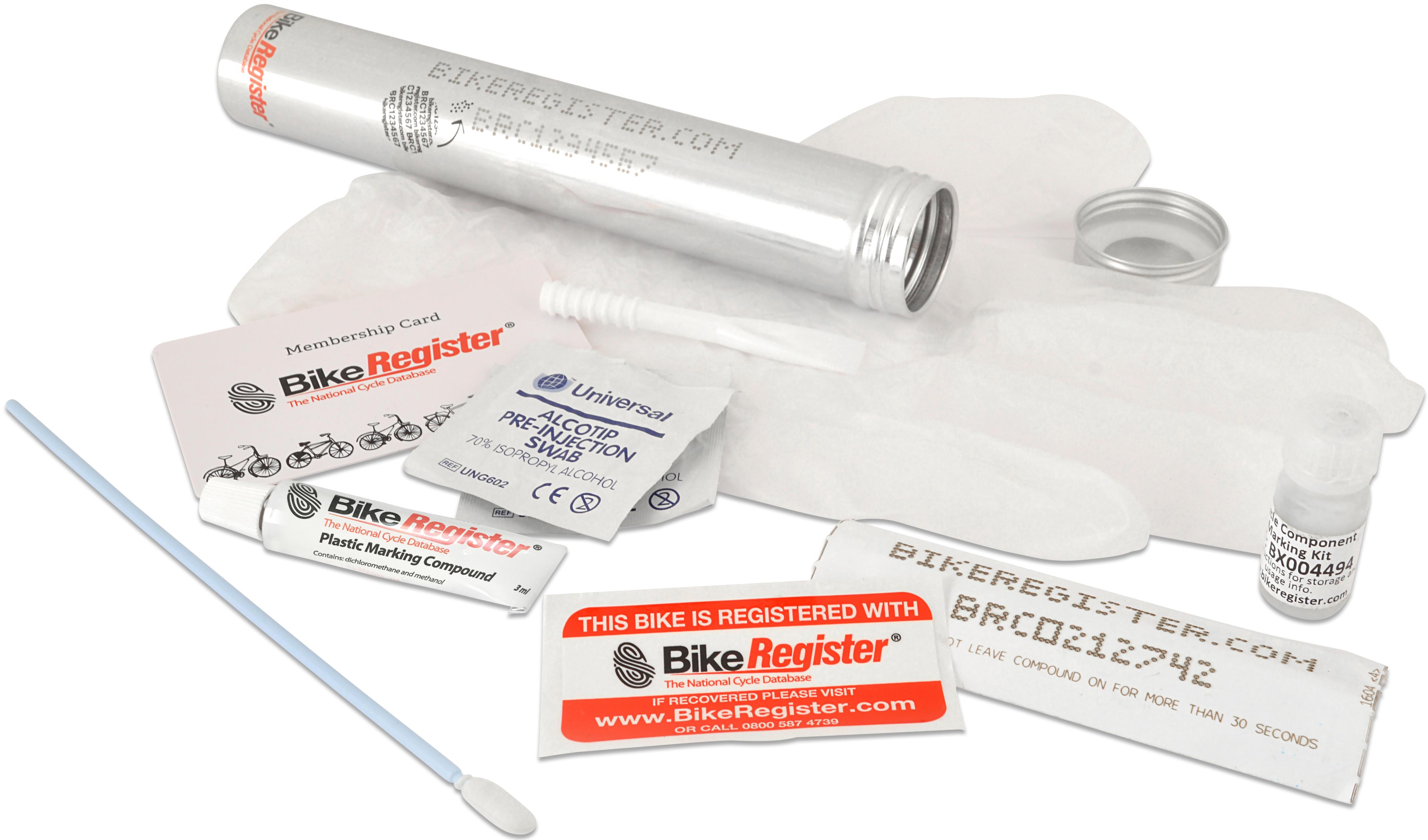 BikeRegister Covert Marking Kit