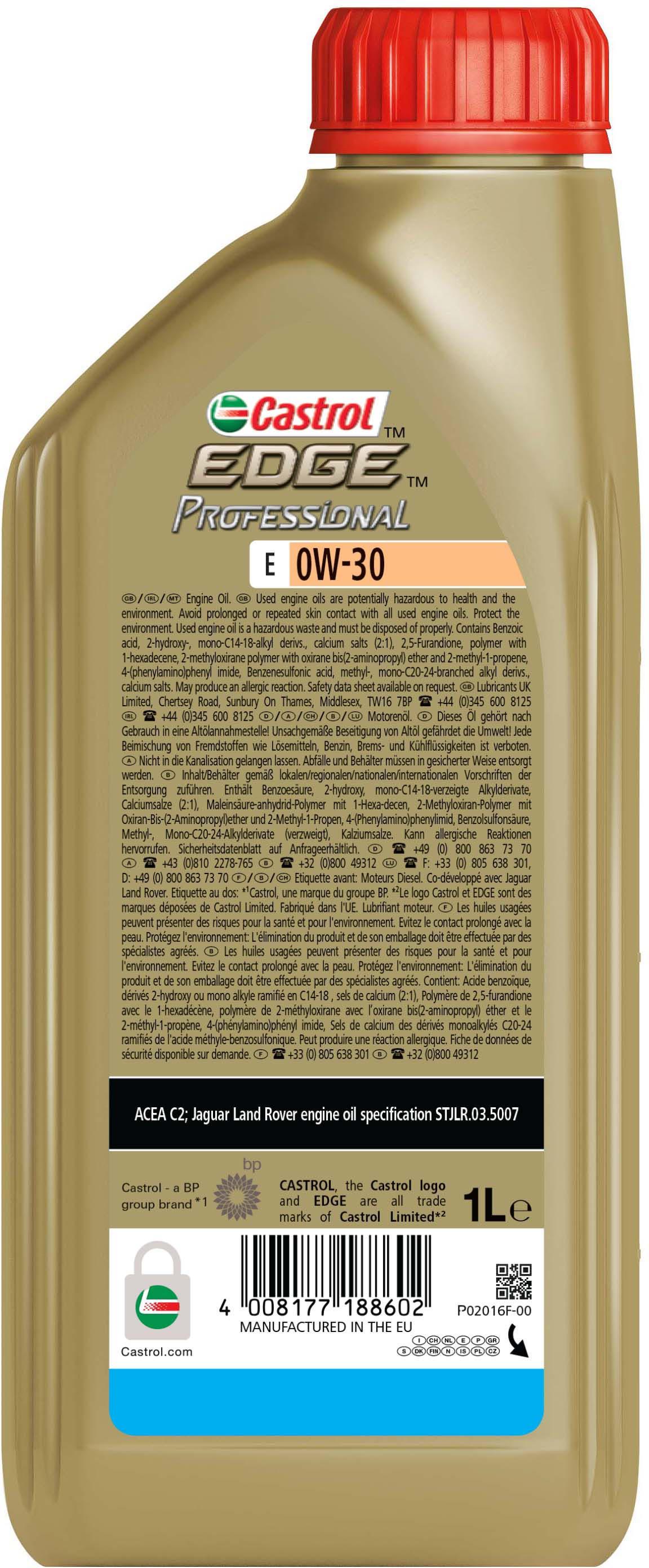 Castrol Edge Professional E 0W-30, JLR 1L