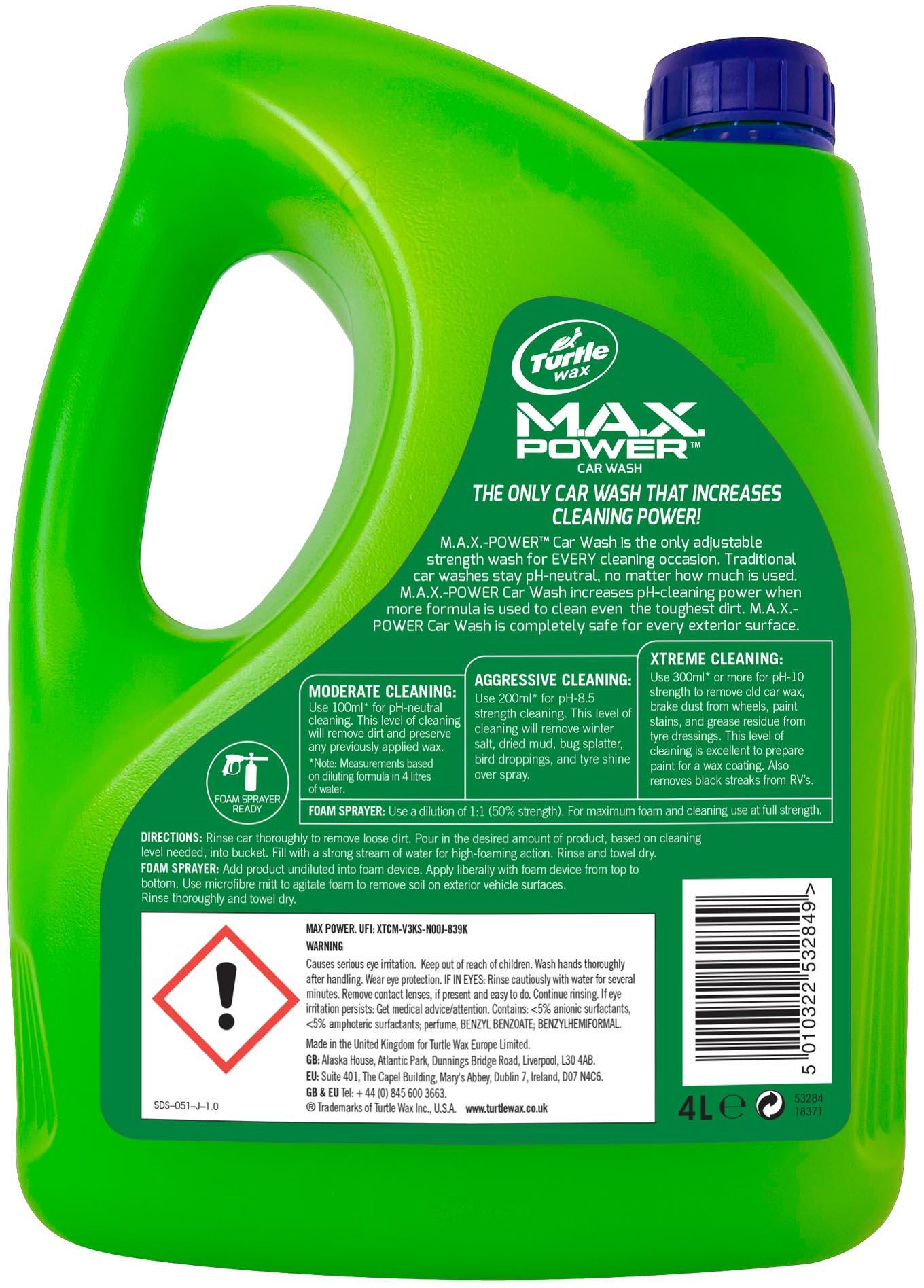Turtle Wax MAX Power Car Wash 4L