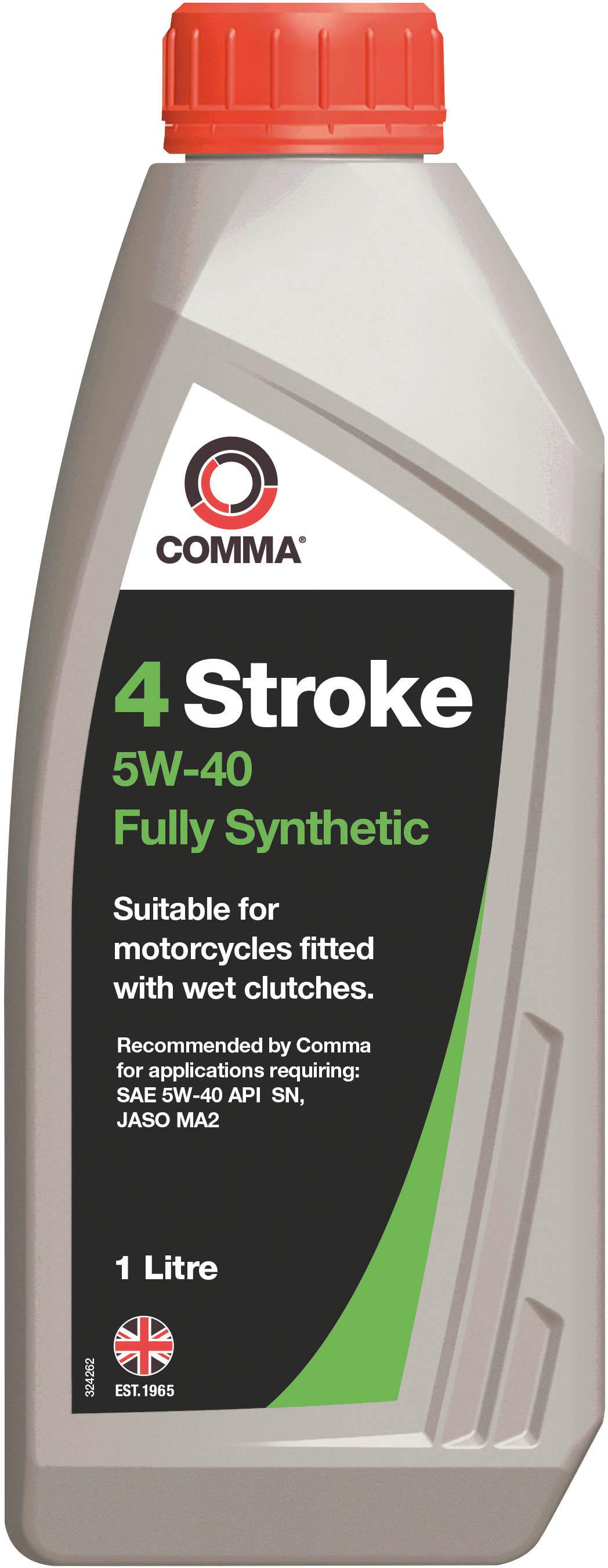 Comma 4-Stroke 5W-40 Oil - 1L