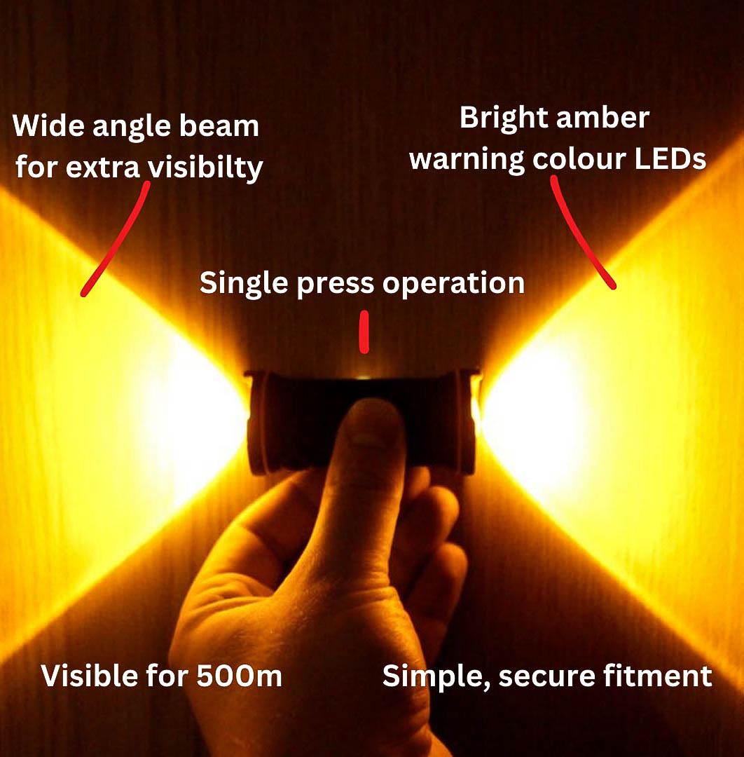 Brightside Bike Lights - Amber Side Lights