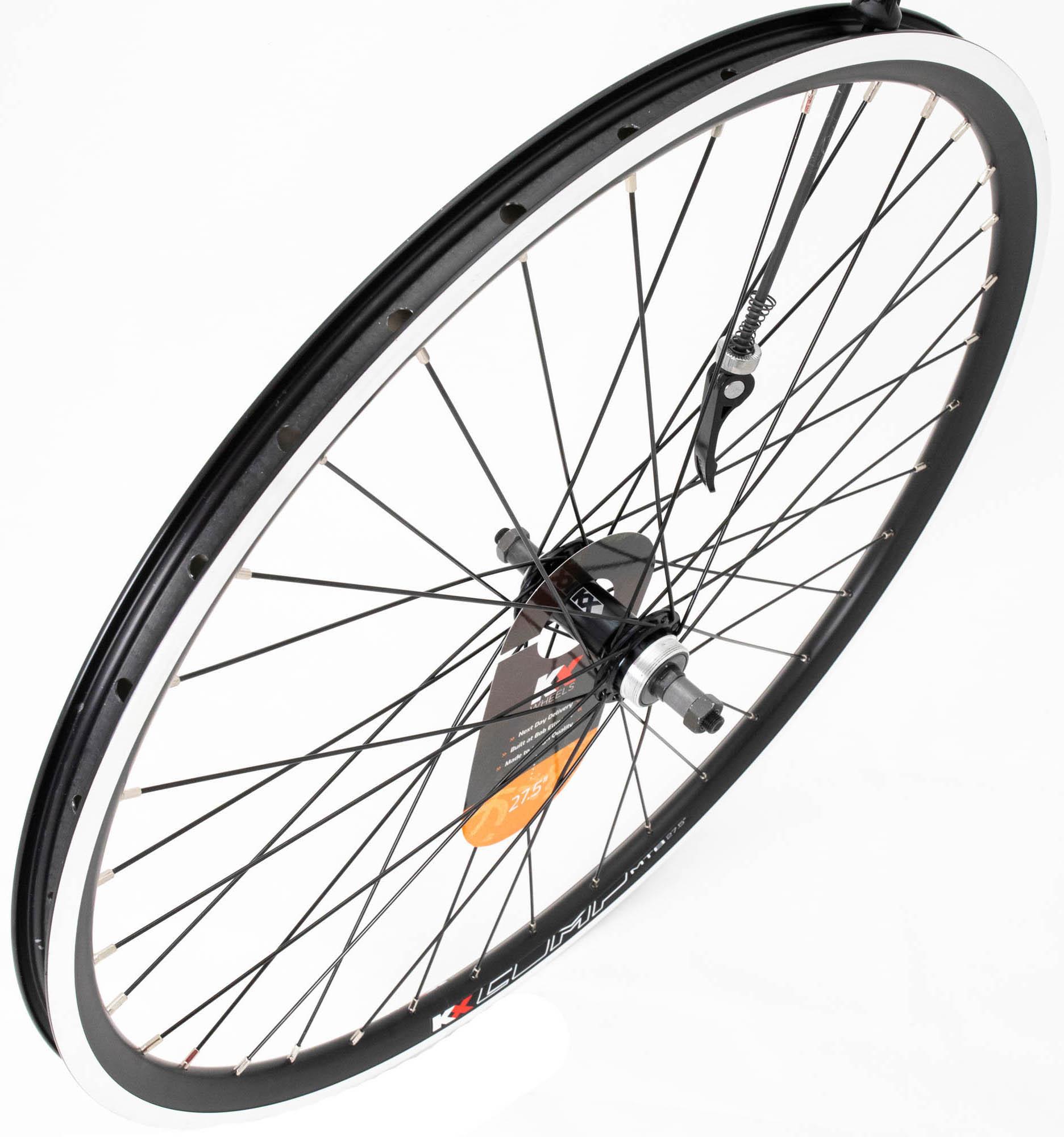 KX 27.5" Rim Brake Rear Wheel, Screw On, Quick Release Axle