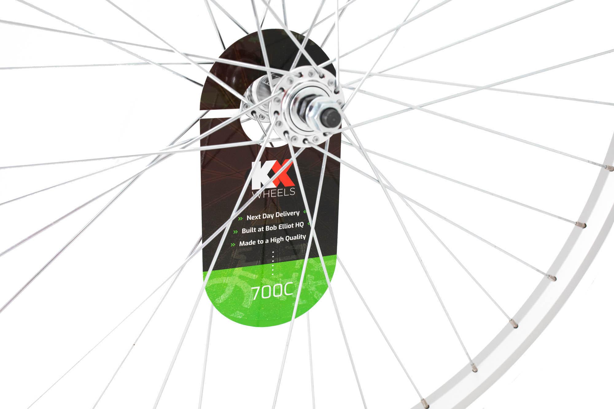 KX 700c Rim Brake Front Wheel, Nutted Axle 4 KX 700c Rim Brake Front Wheel, Nutted Axle