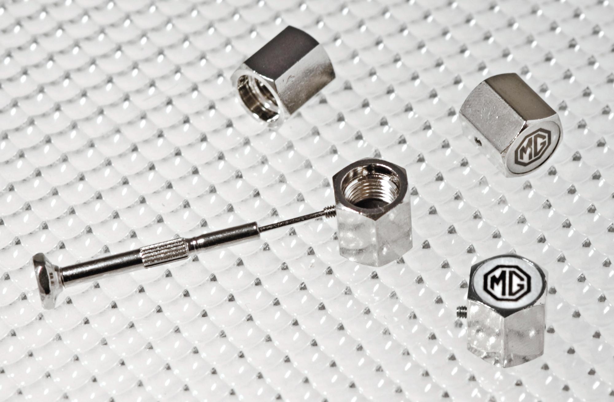 Richbrook Anti-Theft Valve Caps MG Logo