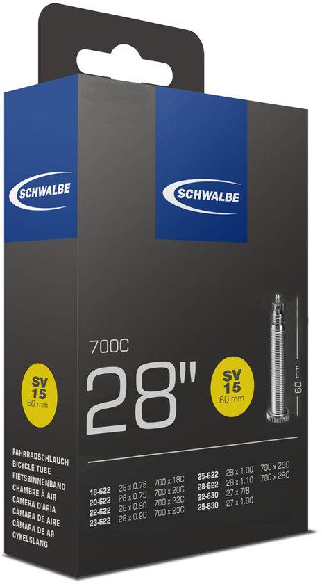 Schwalbe Presta Bike Inner Tube, 700c, 60mm Valve