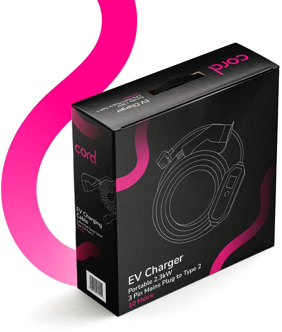 Cord Portable Charger 10 metre 230V 6A-8A-10A Max 2.3kW 6 Cord Portable Charger 10 metre 230V 6A-8A-10A Max 2.3kW