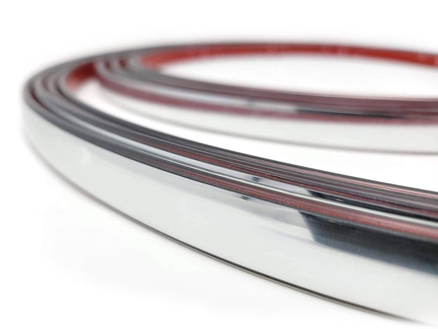 Halfords Chrome Trim 8mm D-Shaped