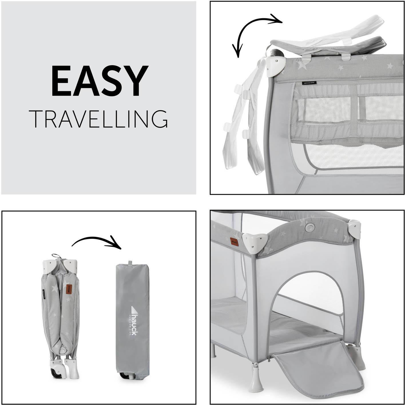 hauck Sleep N Play Center Travel Cot - Stars