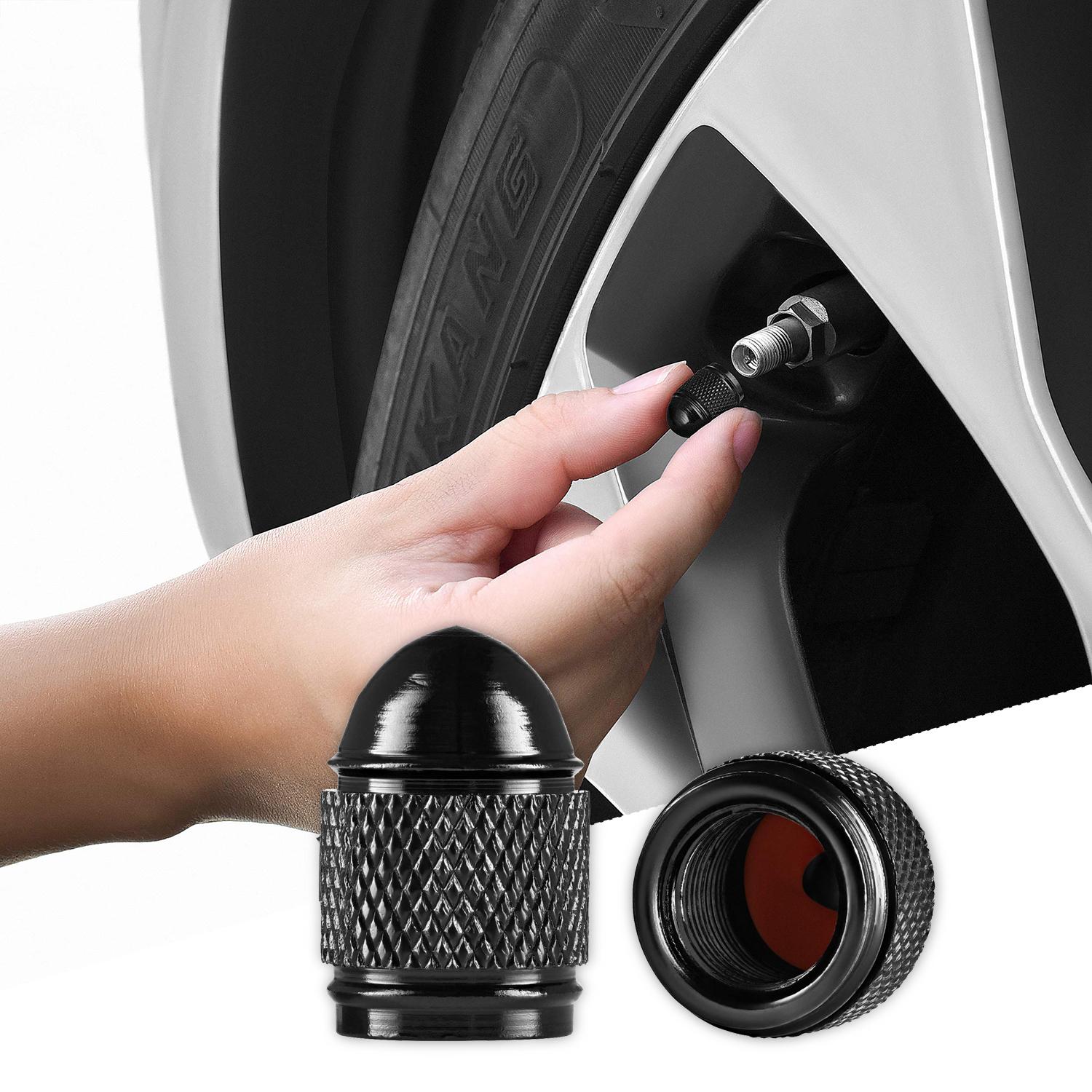 Halfords Dome Caps Black 4 Halfords Dome Caps Black