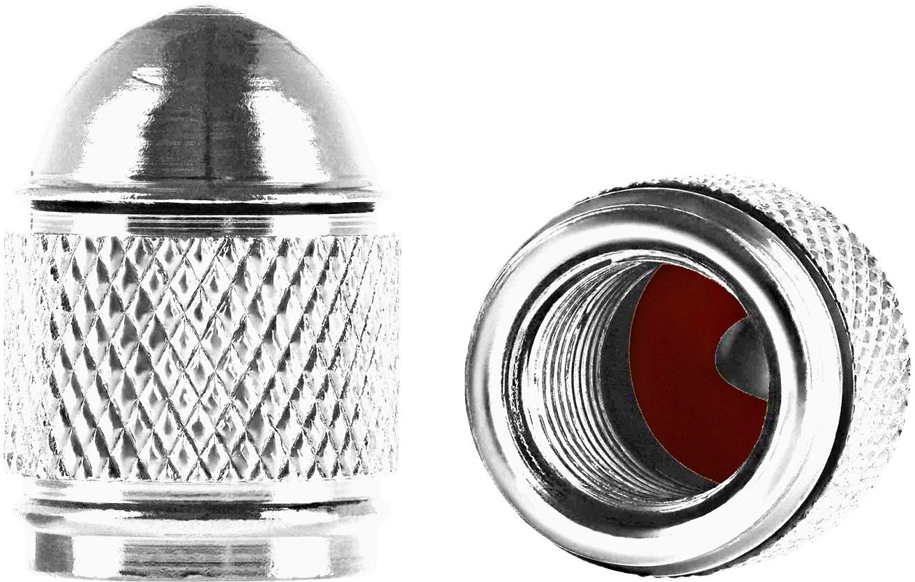 Halfords Dome Valve Caps Chrome
