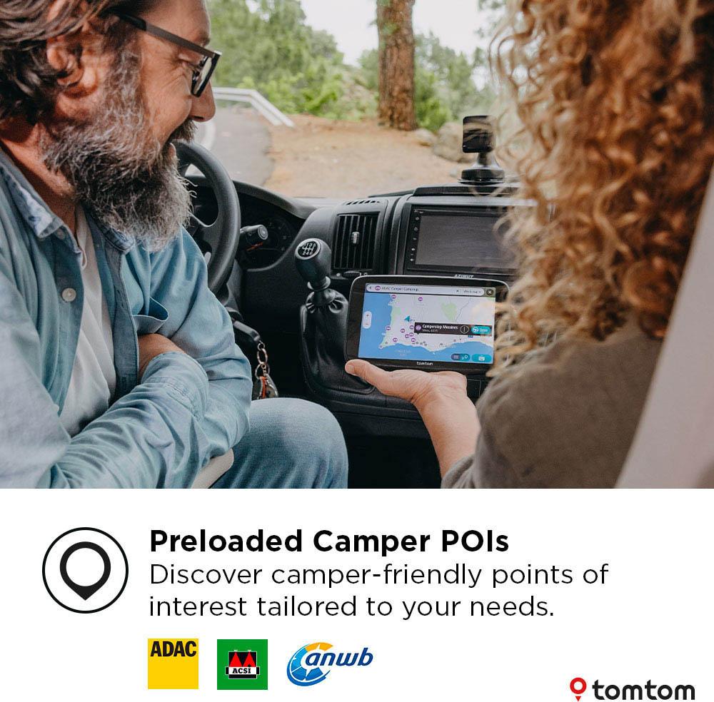 TomTom GO Camper Max 2nd Gen Premium Pack Campervan and Caravan Sat Nav 3 TomTom GO Camper Max 2nd Gen Premium Pack Campervan and Caravan Sat Nav