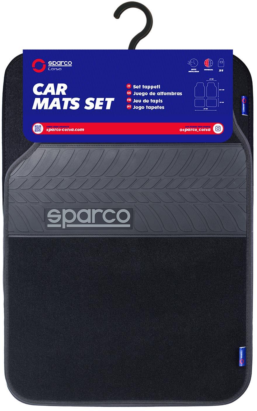 Sparco PVC Car Mat Set - Black