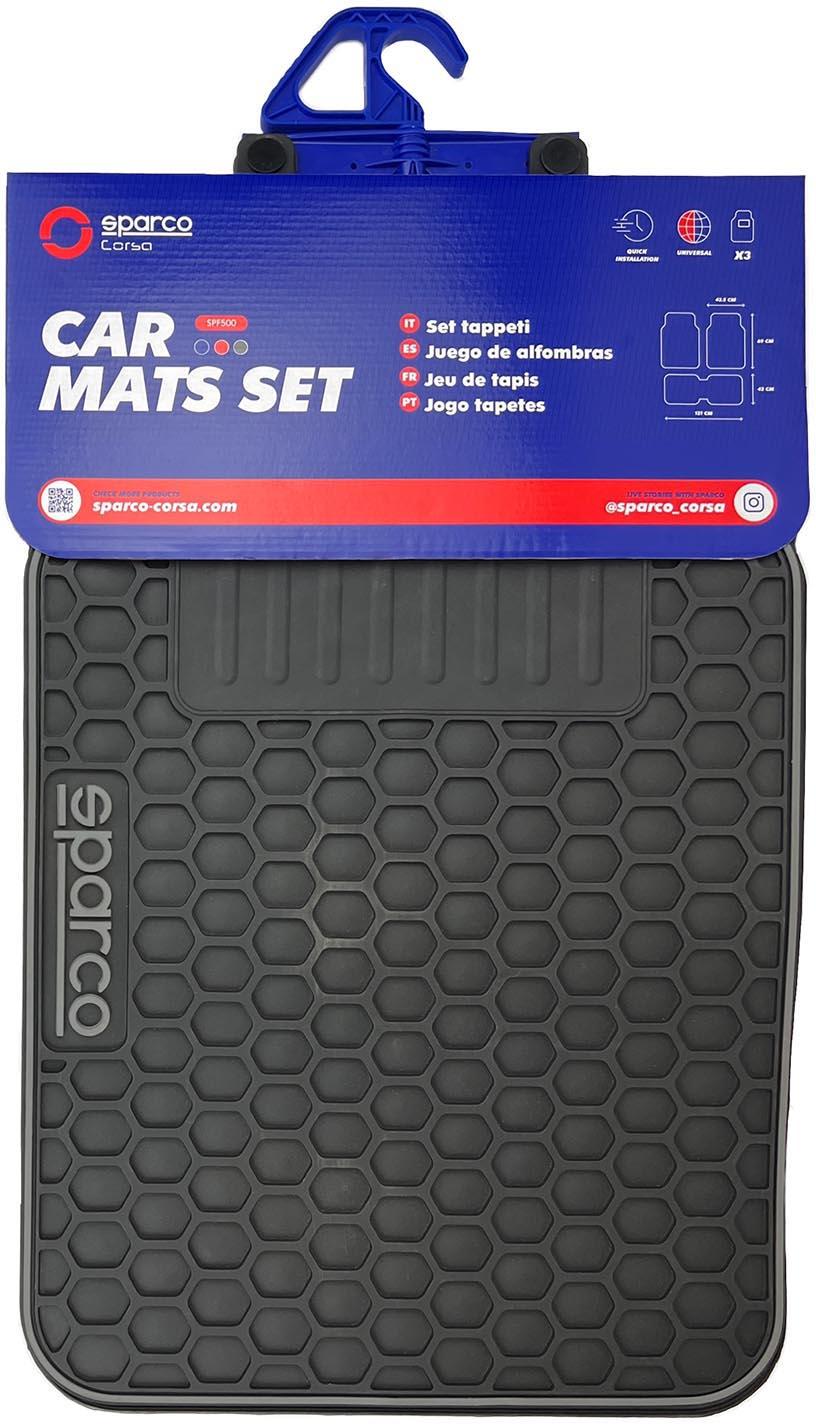Sparco PVC Car Mat - Black/Grey