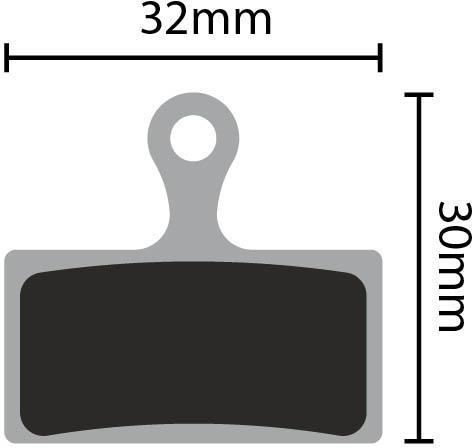 Clarks Organic Disc Brake Pads - Shimano XTR, Deore XT, SLX, Alfine