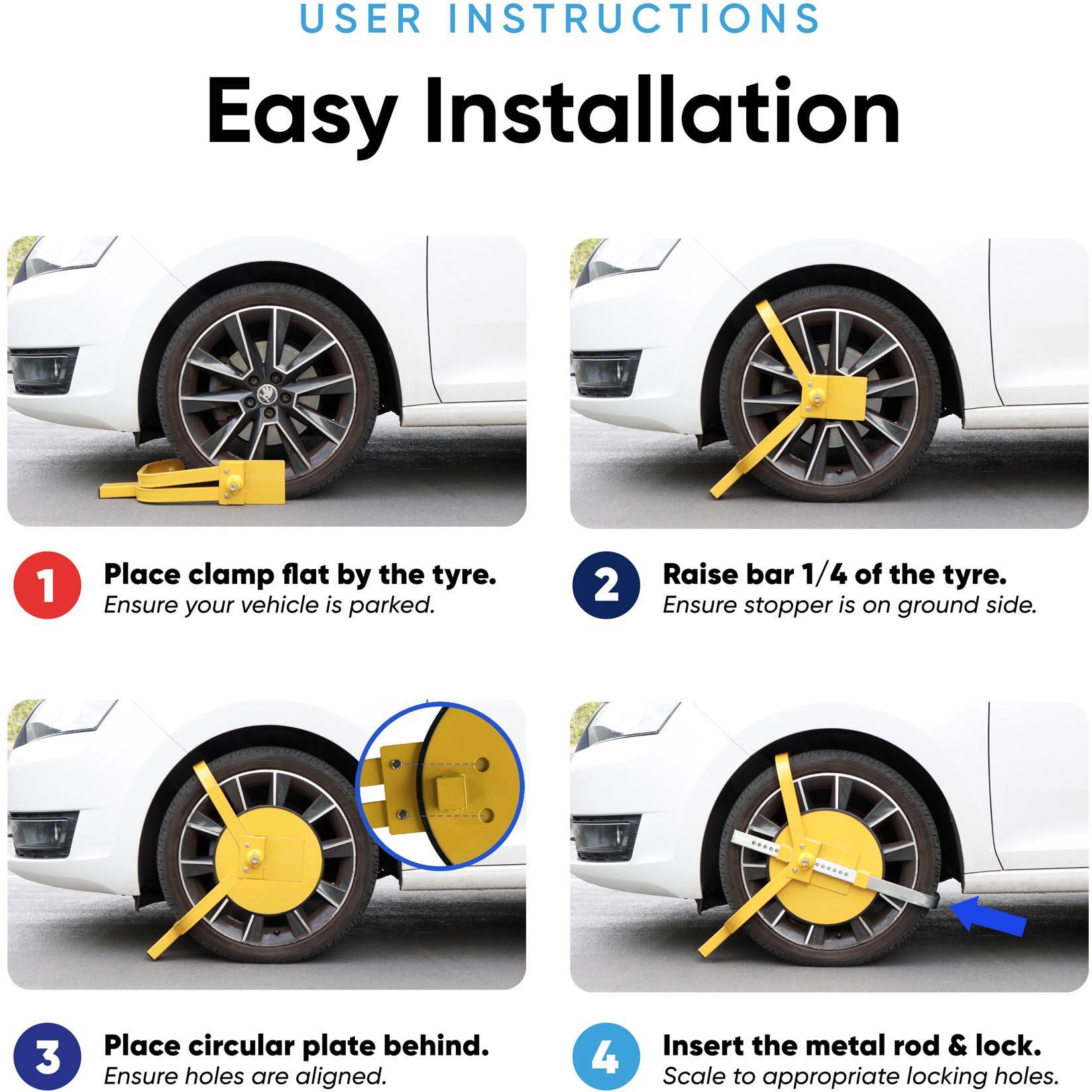 Leisurewize Full Face Wheel Clamp