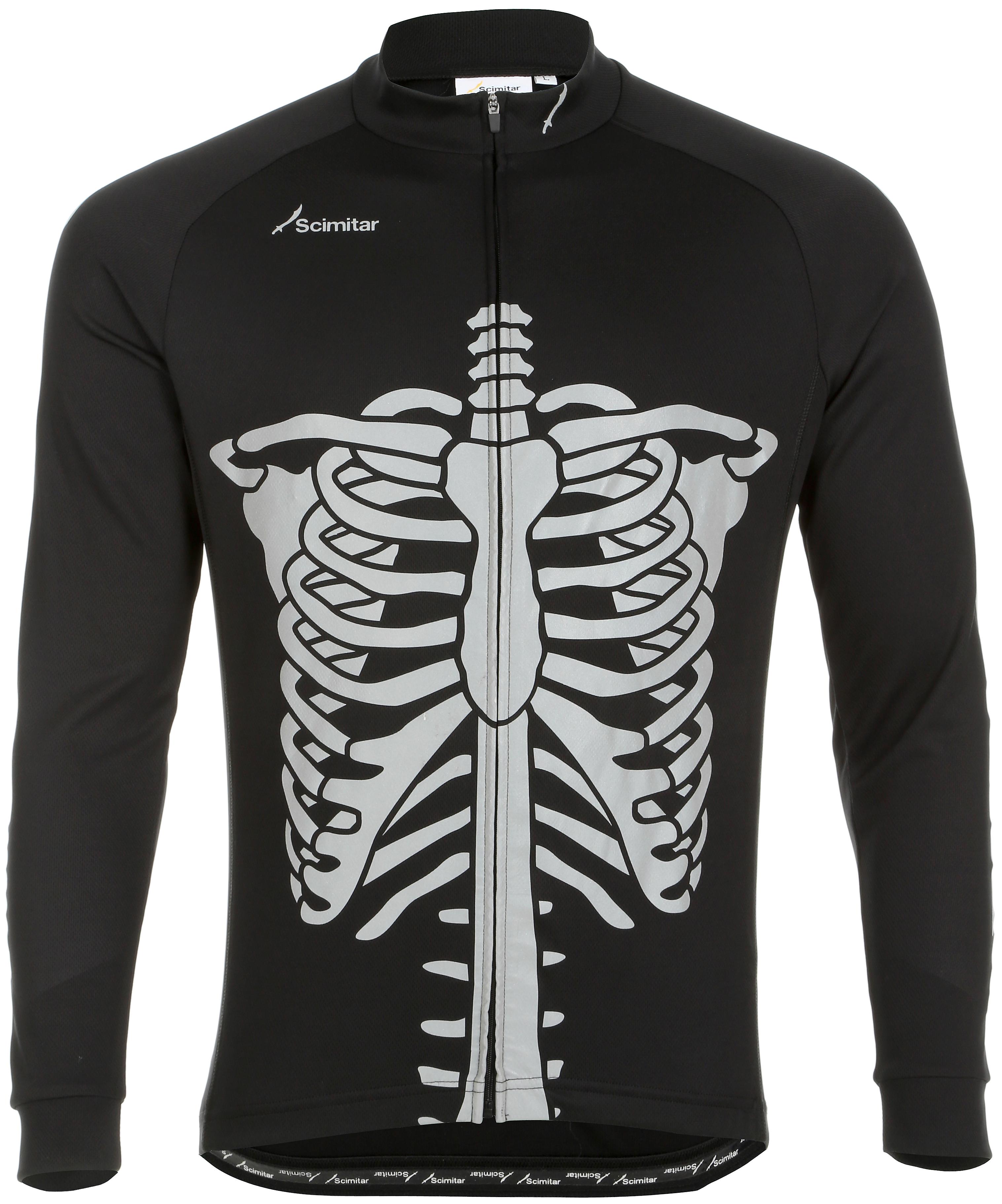 Scimitar Skeleton Cycling Jersey - Small