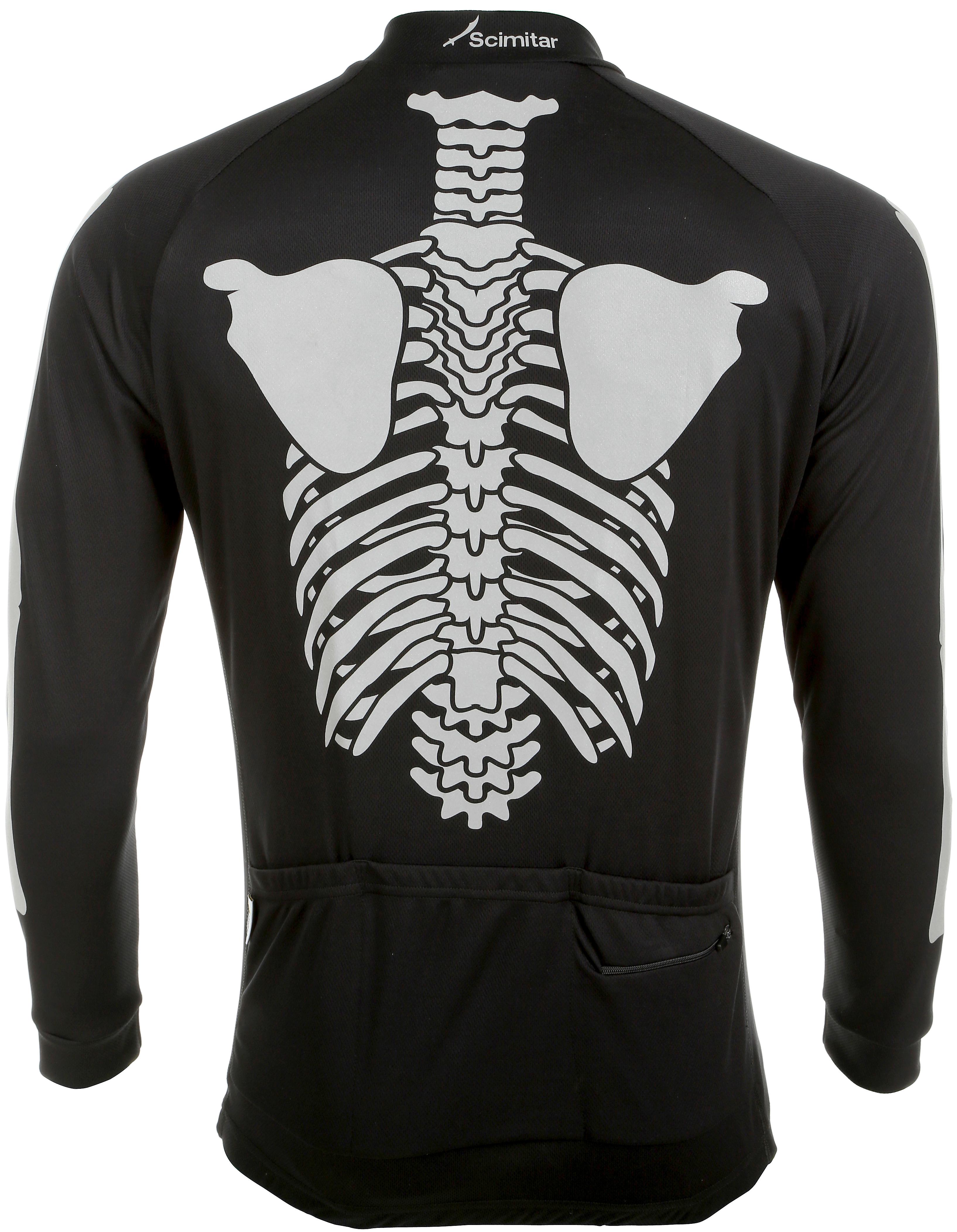 Scimitar Skeleton Cycling Jersey - Small