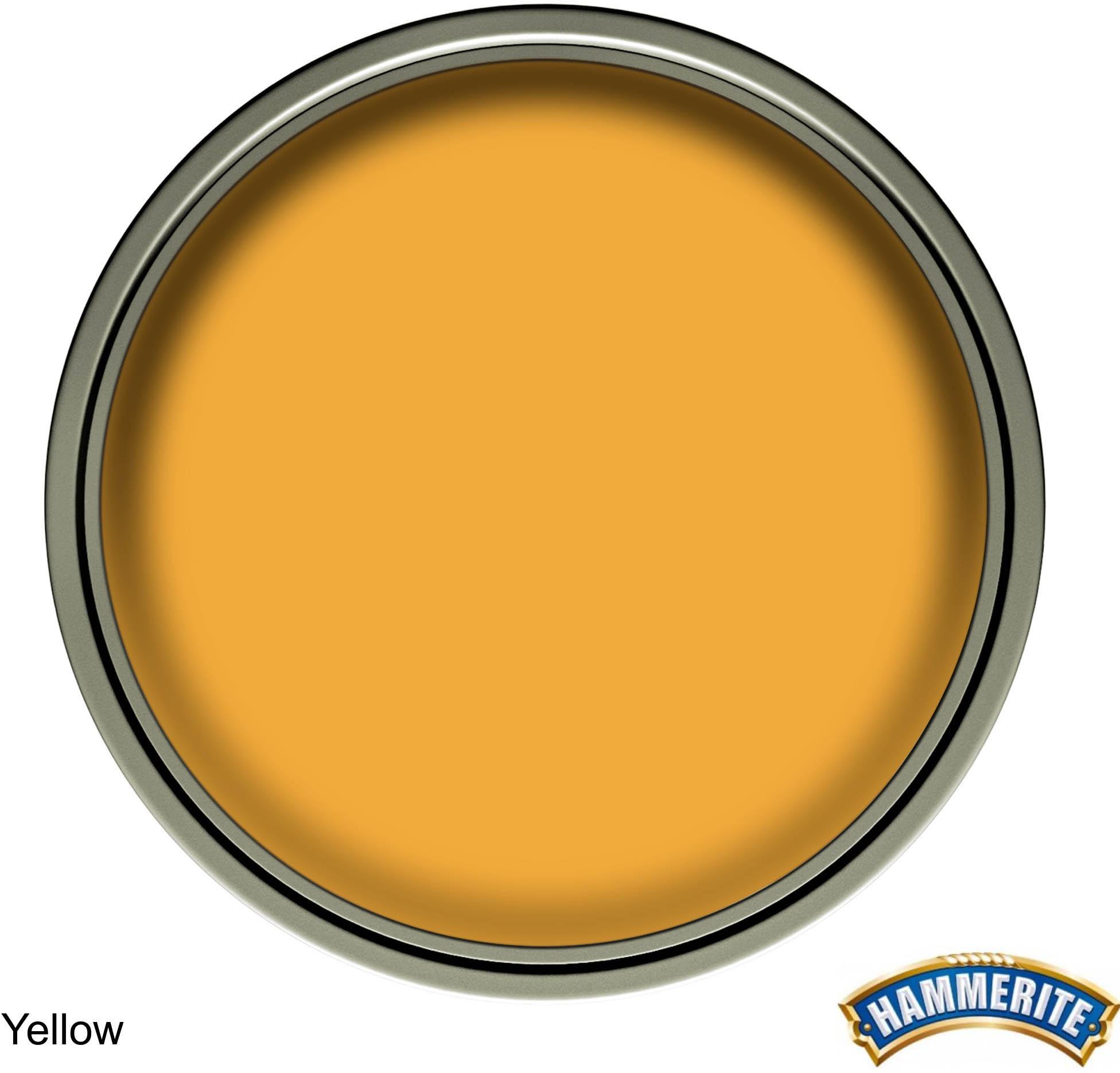 Hammerite Direct to Rust Metal Paint Smooth Yellow 750ml