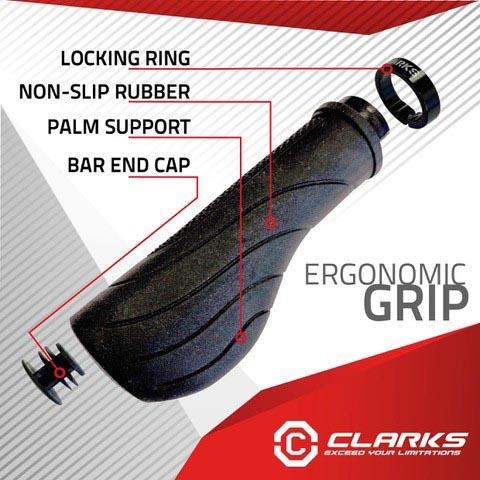 Clarks Comfort Bike Grips Black